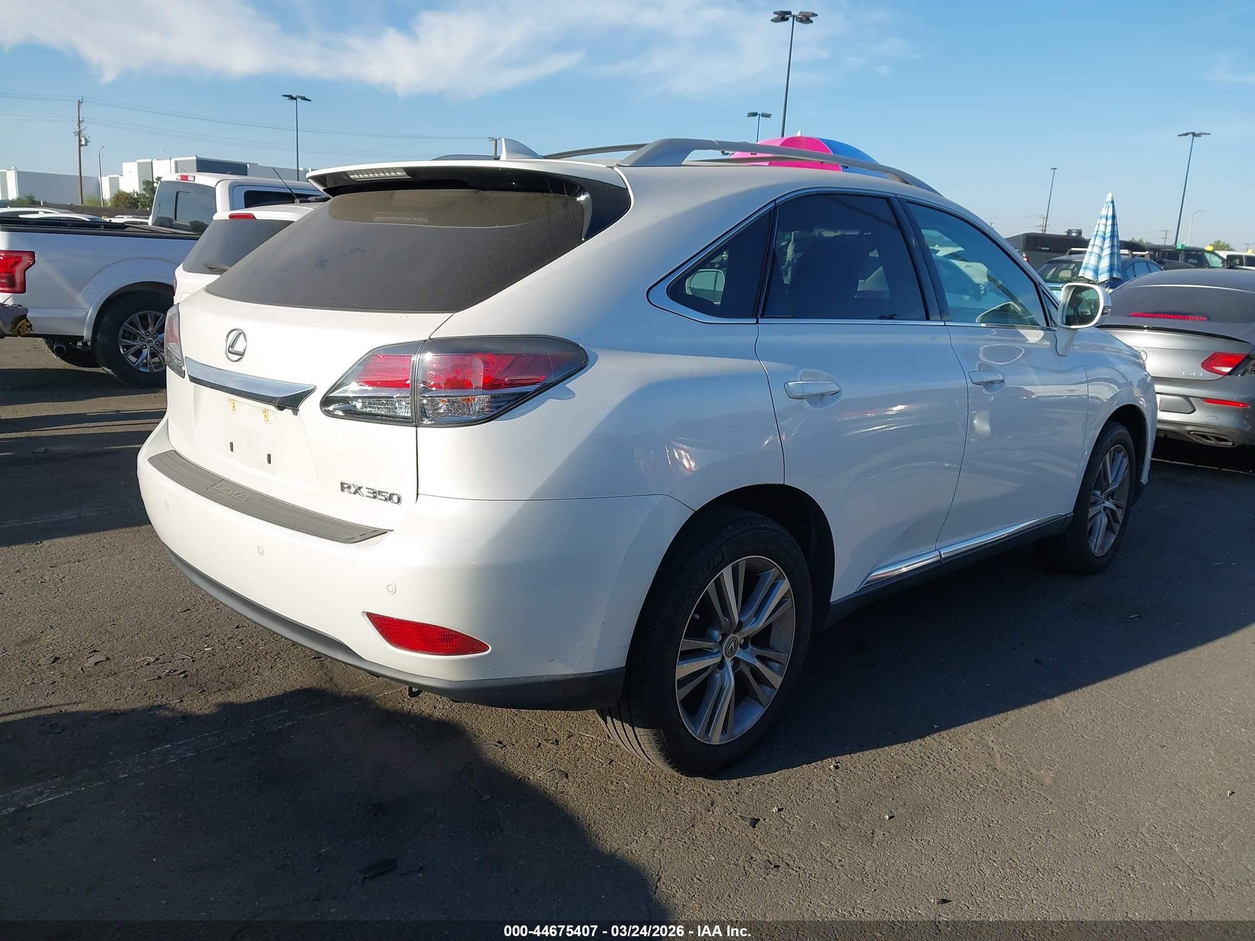 2015 Lexus Rx 350   White vin: 2T2ZK1BAXFC188775