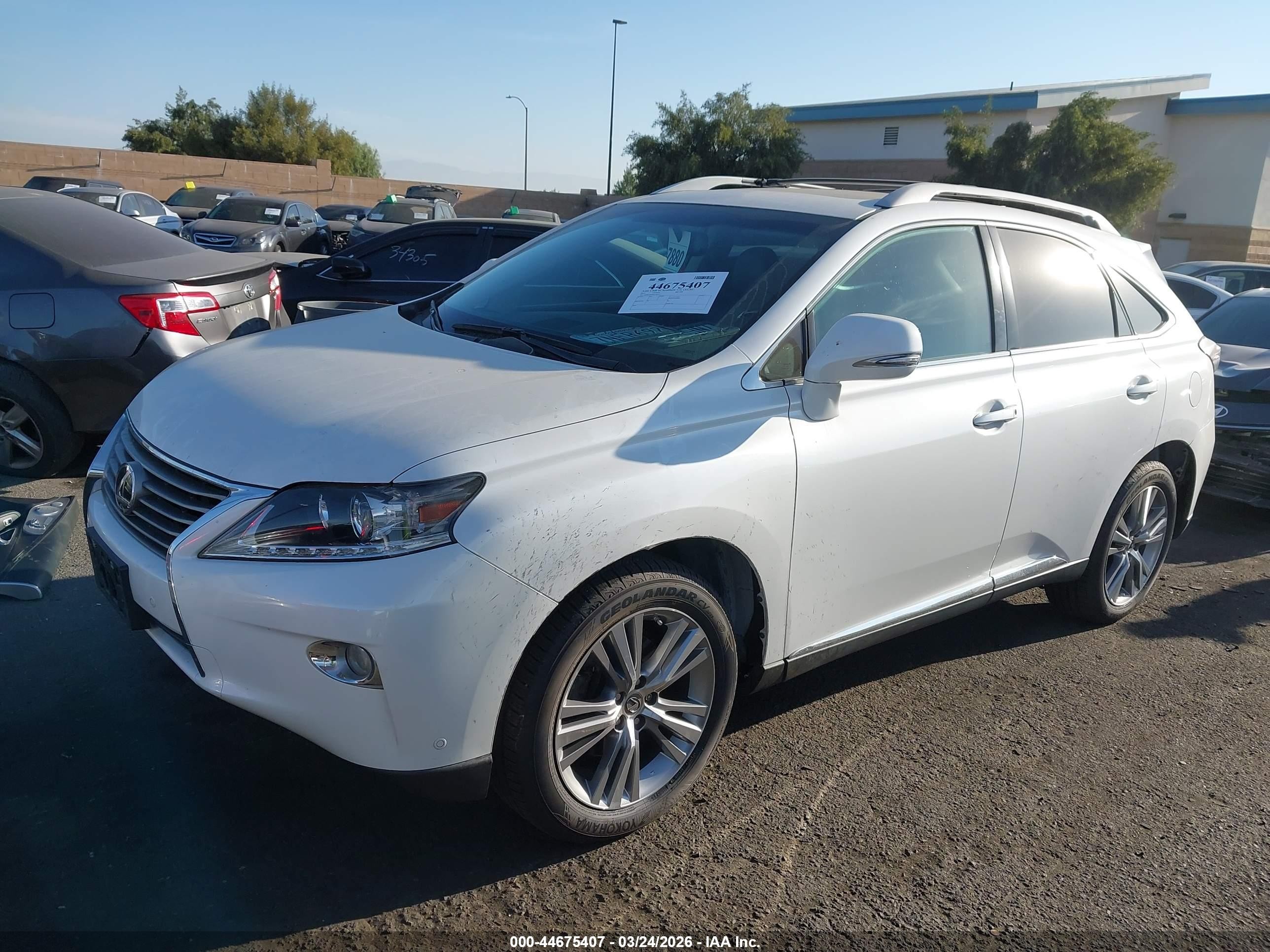 2015 Lexus Rx 350   White vin: 2T2ZK1BAXFC188775