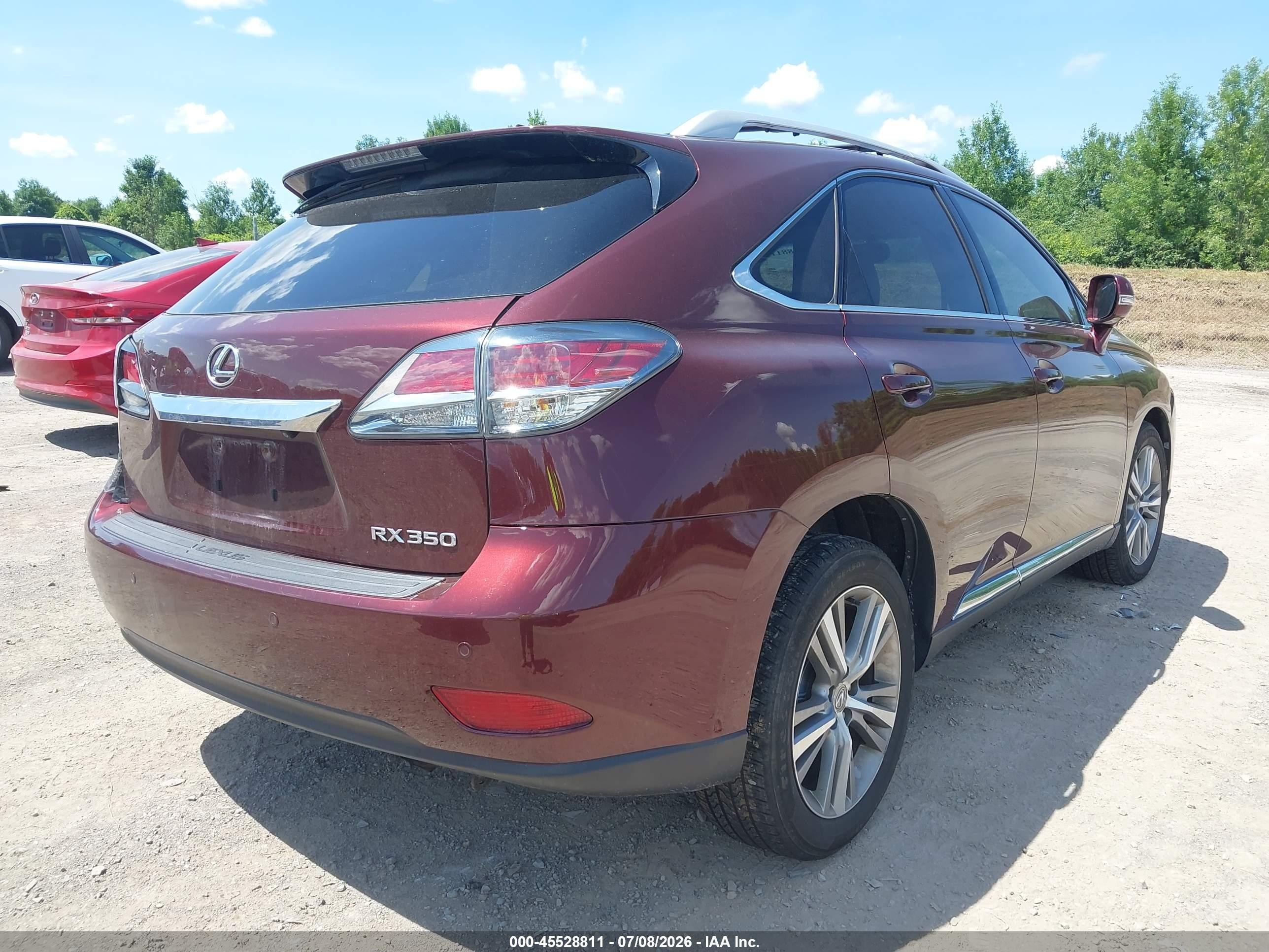 2015 Lexus Rx 350   Burgundy vin: 2T2ZK1BAXFC191854