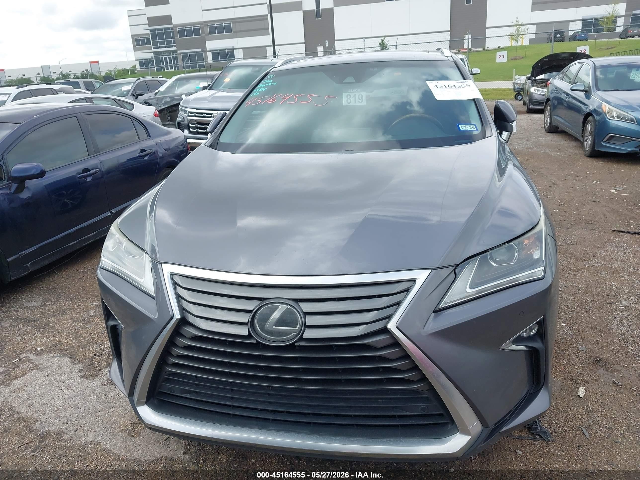 2016 Lexus Rx 350 Серый vin: 2T2ZZMCA0GC026327