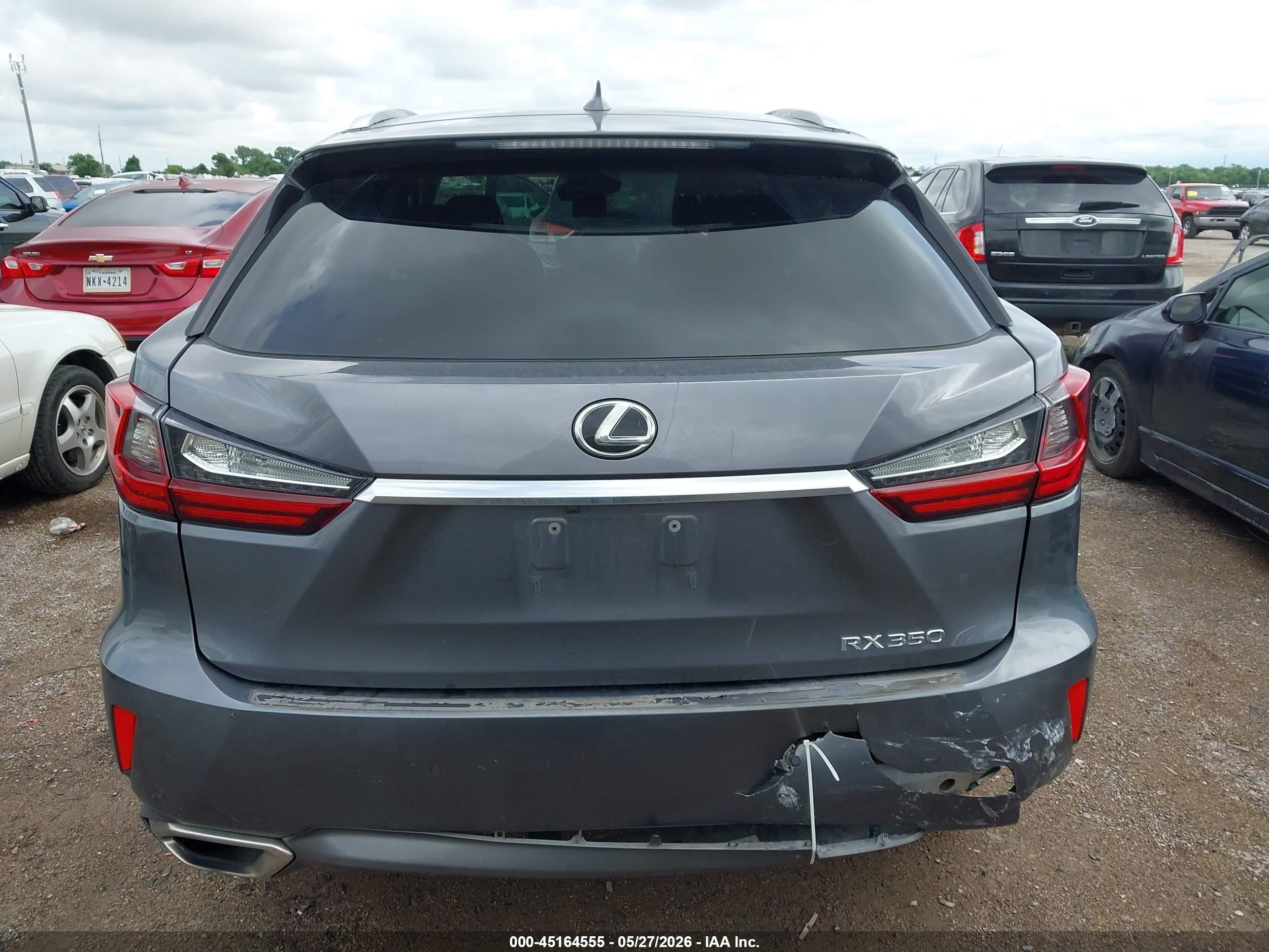 2016 Lexus Rx 350 Серый vin: 2T2ZZMCA0GC026327