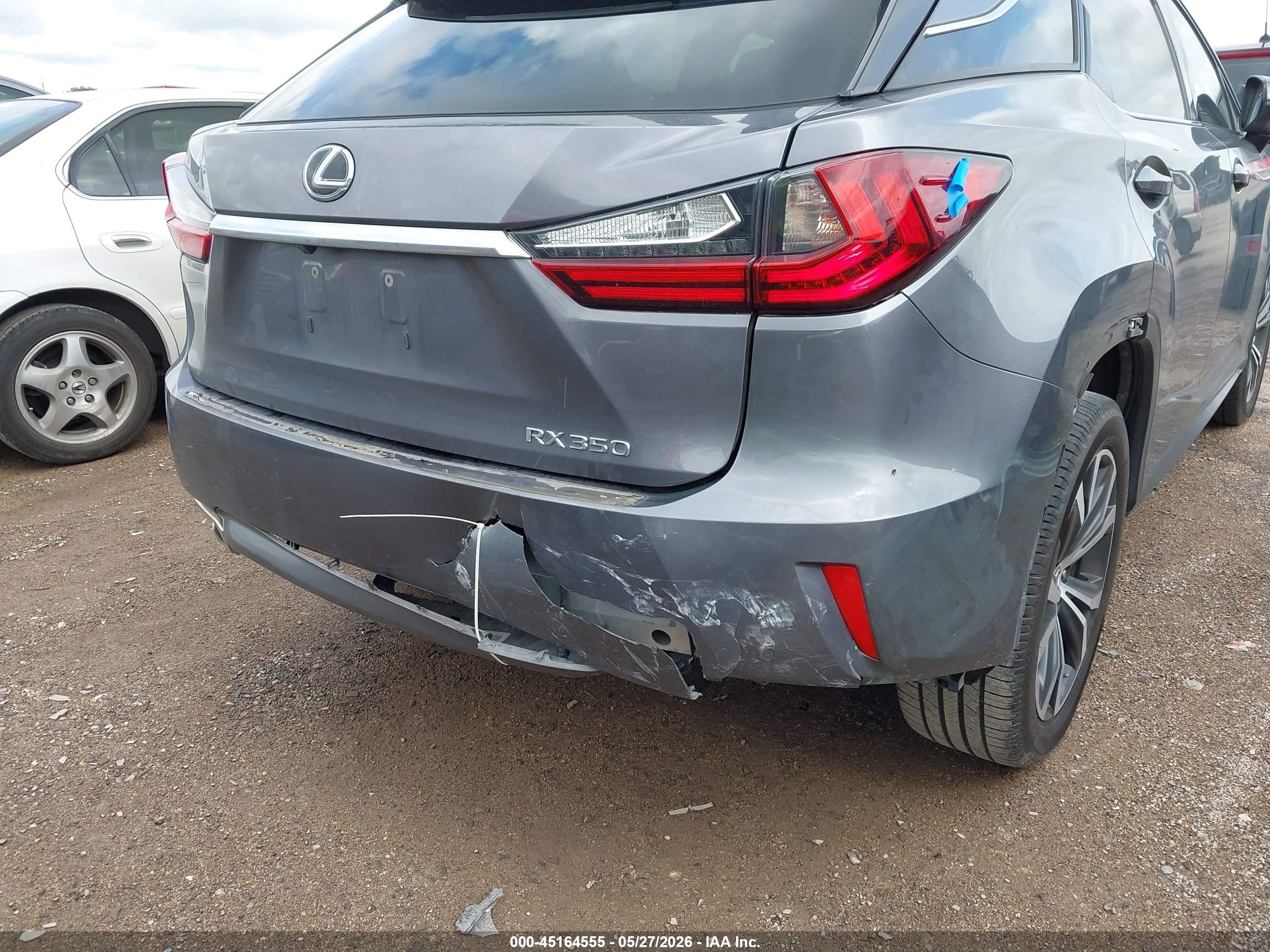 2016 Lexus Rx 350 Серый vin: 2T2ZZMCA0GC026327