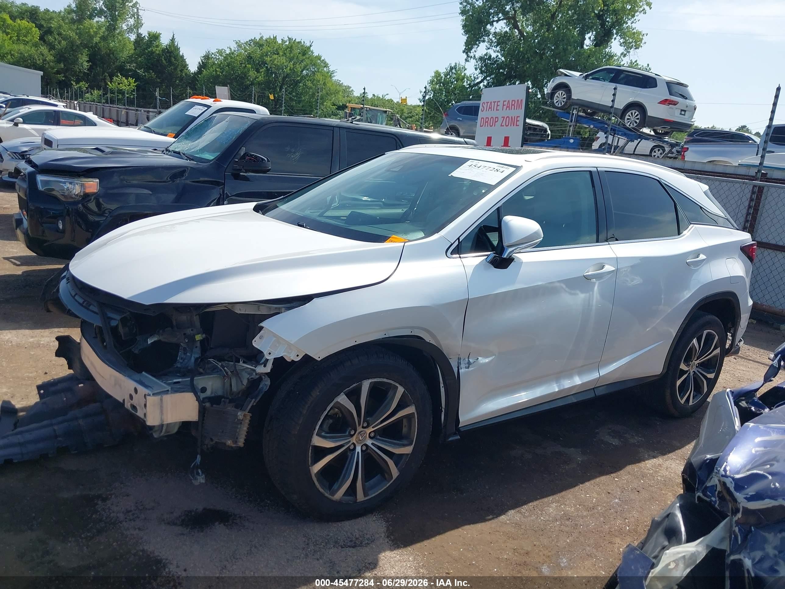 2017 Lexus Rx 350 White vin: 2T2ZZMCA0HC044425