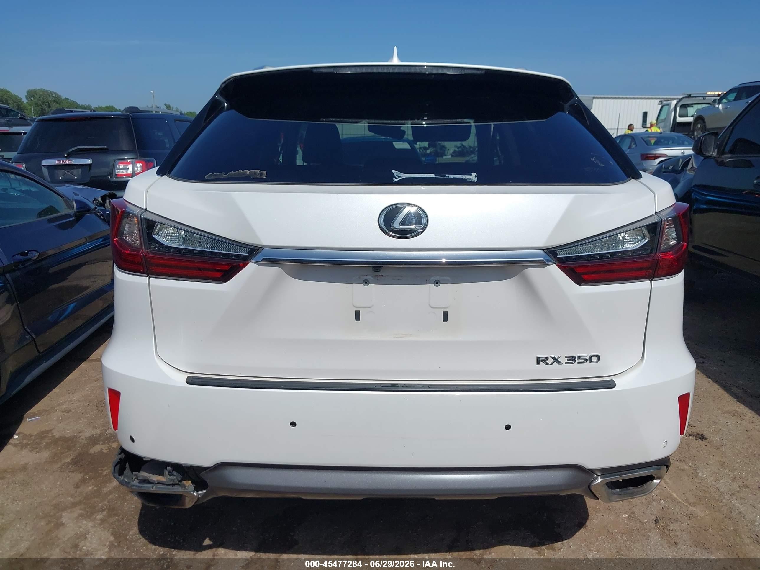 2017 Lexus Rx 350 White vin: 2T2ZZMCA0HC044425
