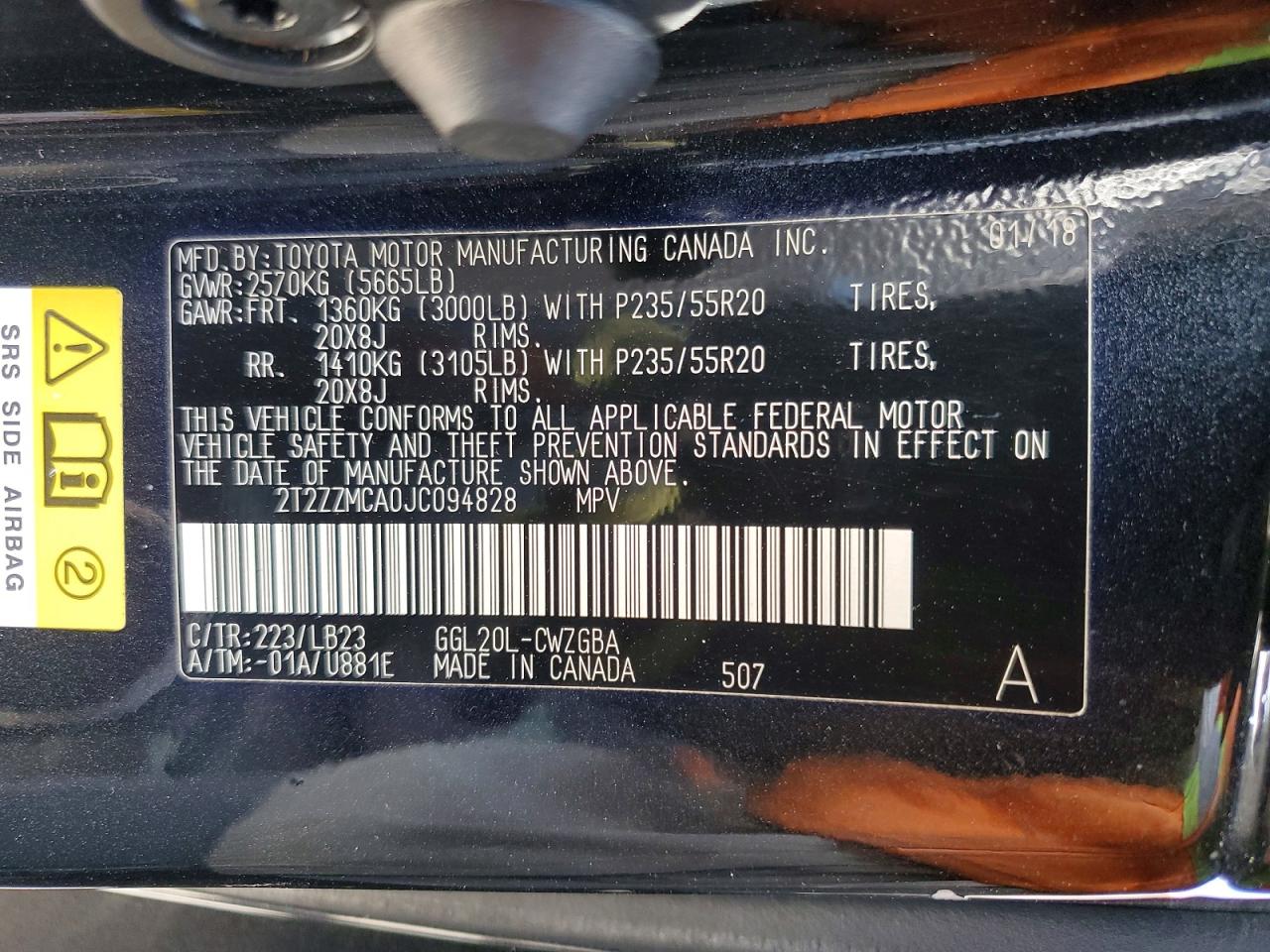 2018 Lexus Rx 350 Base Черный vin: 2T2ZZMCA0JC094828