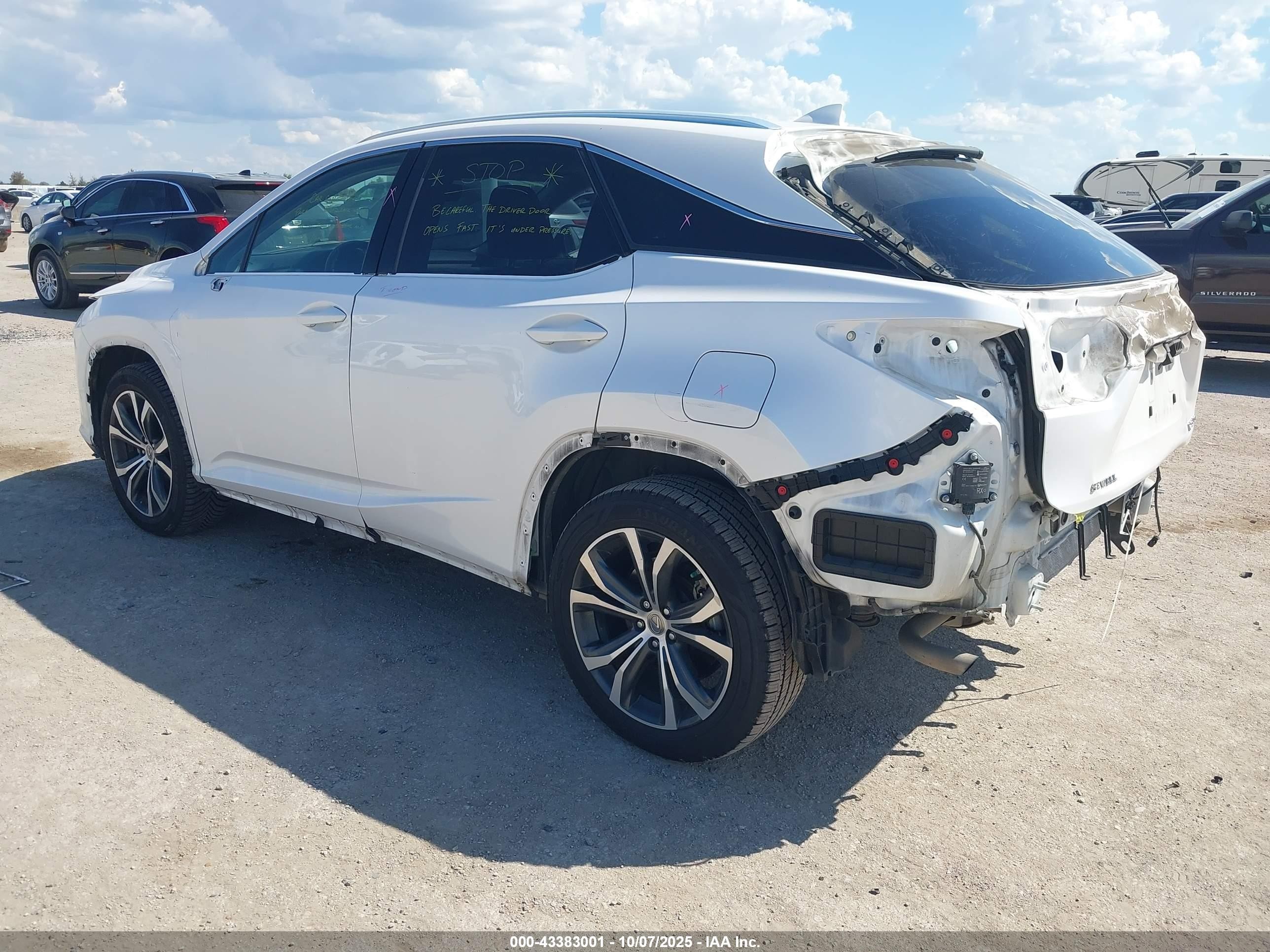 2017 Lexus Rx 350   Белый vin: 2T2ZZMCA5HC073175