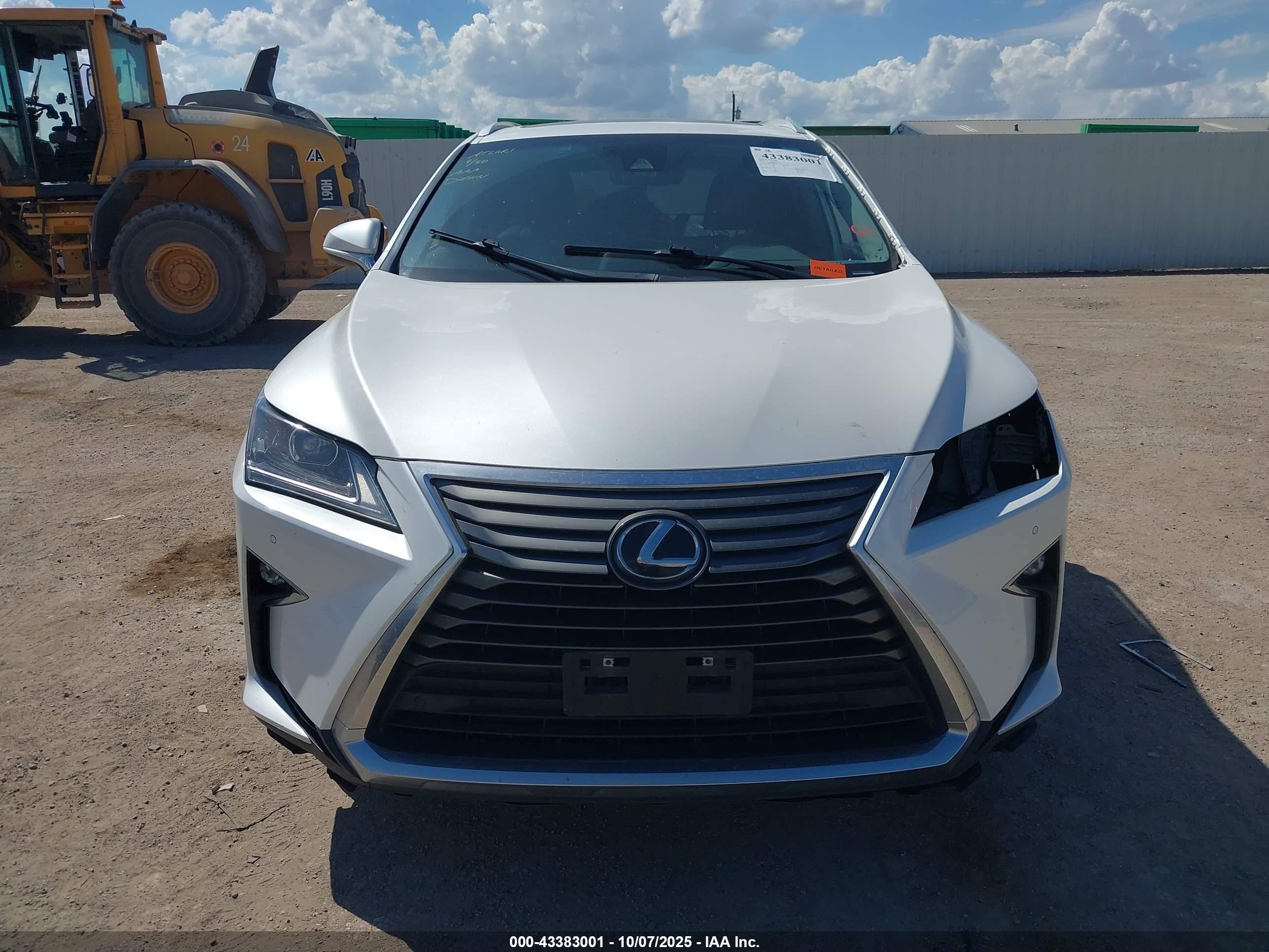 2017 Lexus Rx 350   Белый vin: 2T2ZZMCA5HC073175