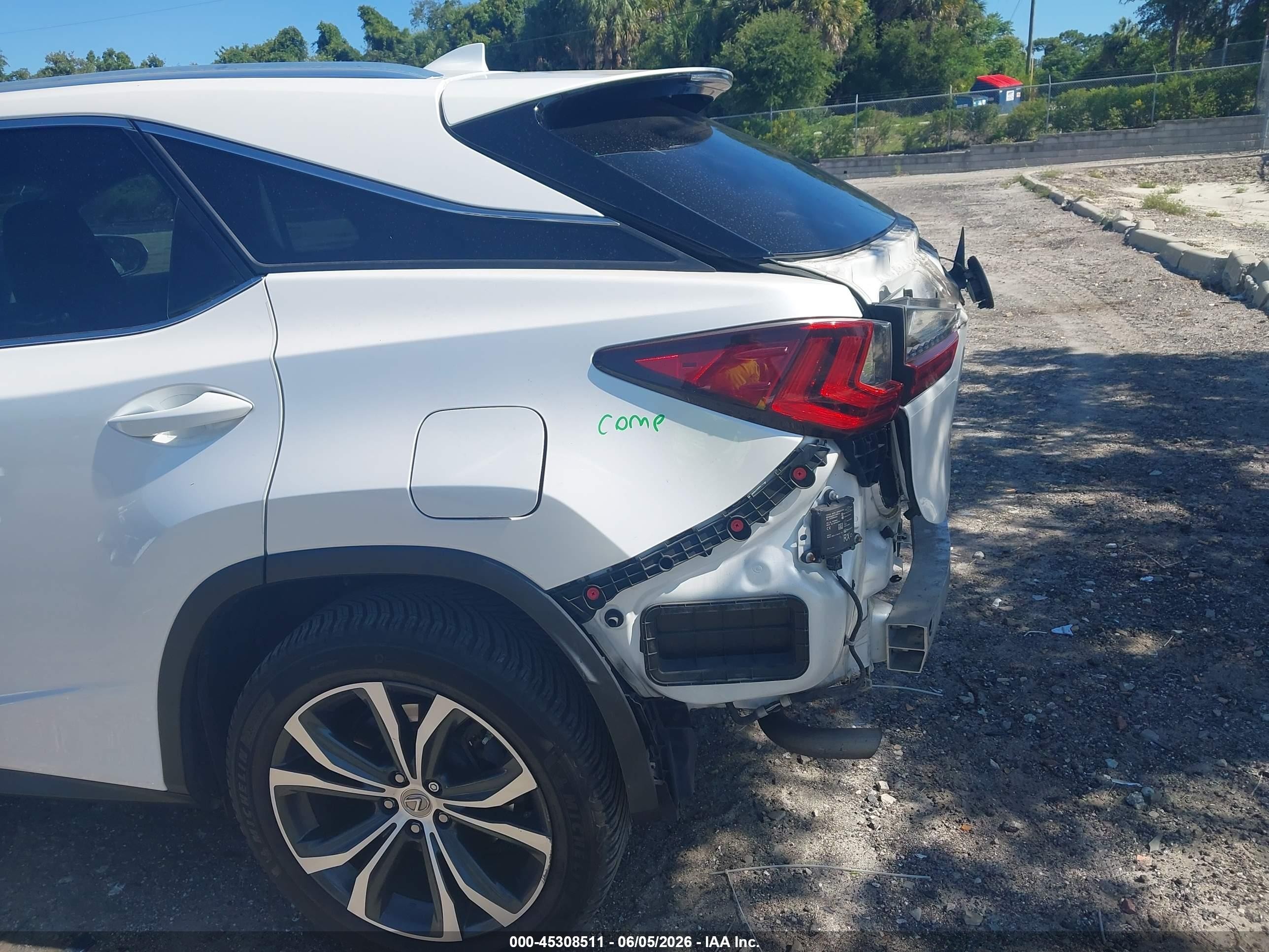 2017 Lexus Rx 350 White vin: 2T2ZZMCA9HC071493