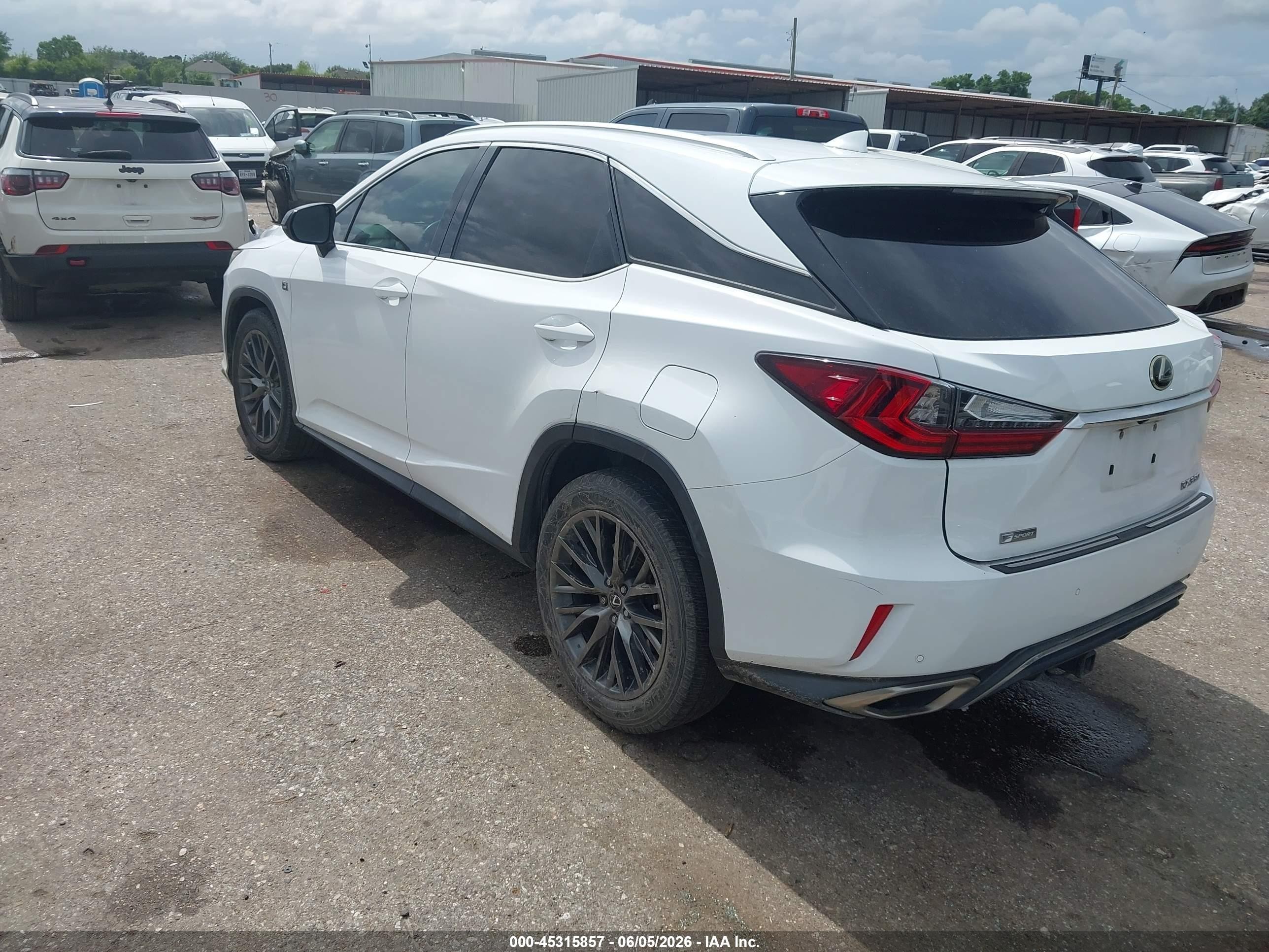 2017 Lexus Rx 350 F Sport Белый vin: 2T2ZZMCAXHC087248