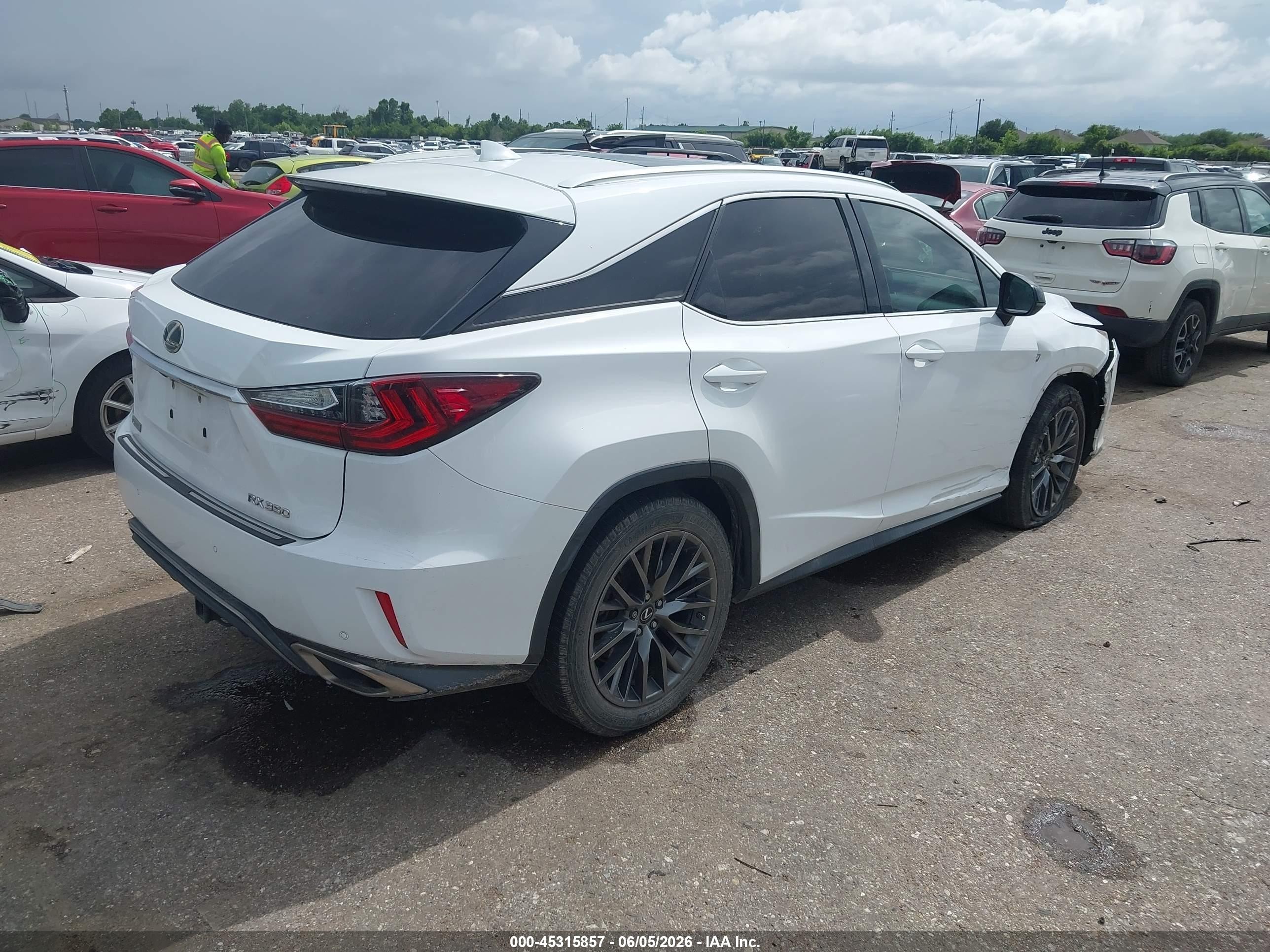 2017 Lexus Rx 350 F Sport Белый vin: 2T2ZZMCAXHC087248