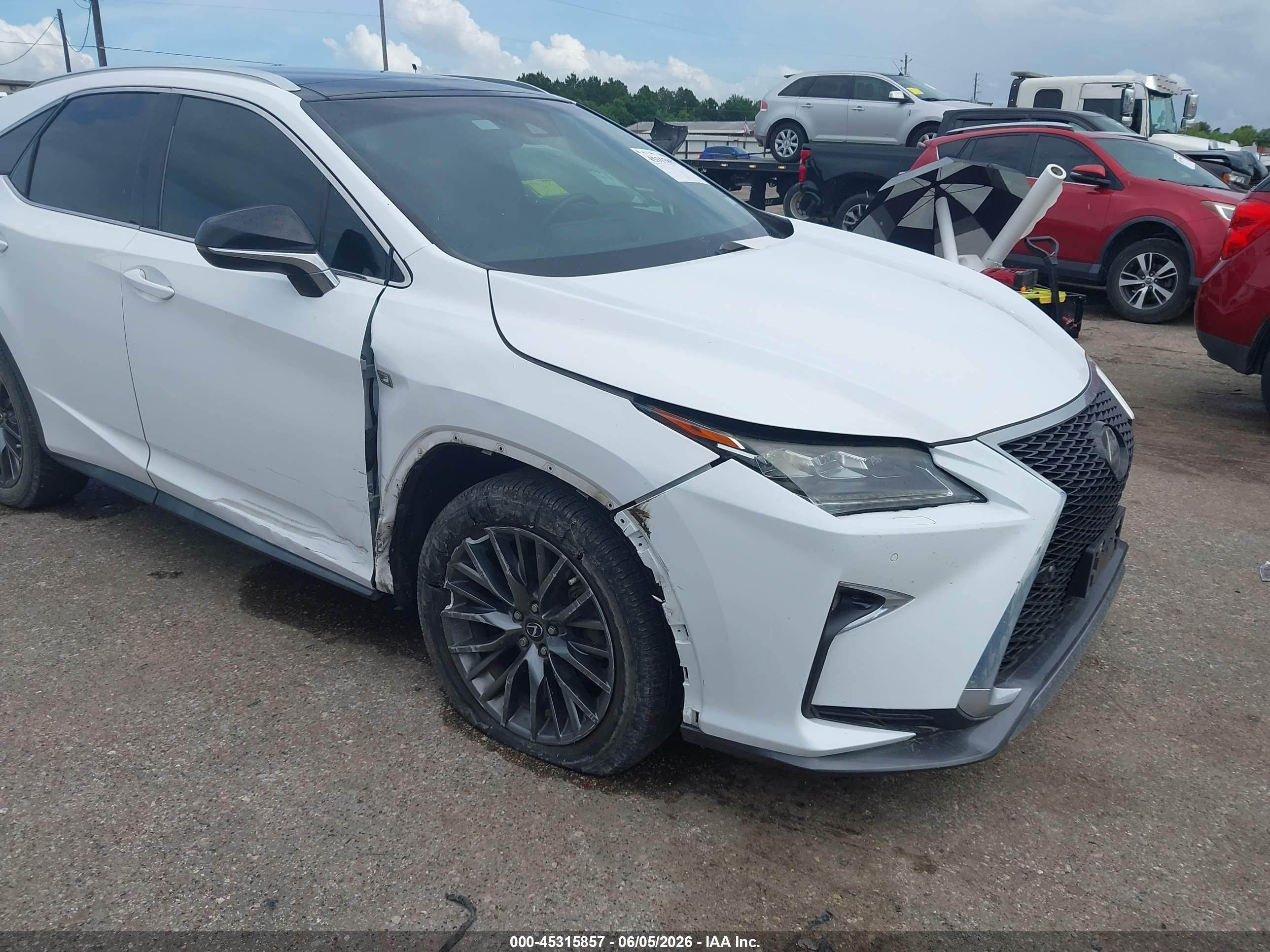 2017 Lexus Rx 350 F Sport Белый vin: 2T2ZZMCAXHC087248