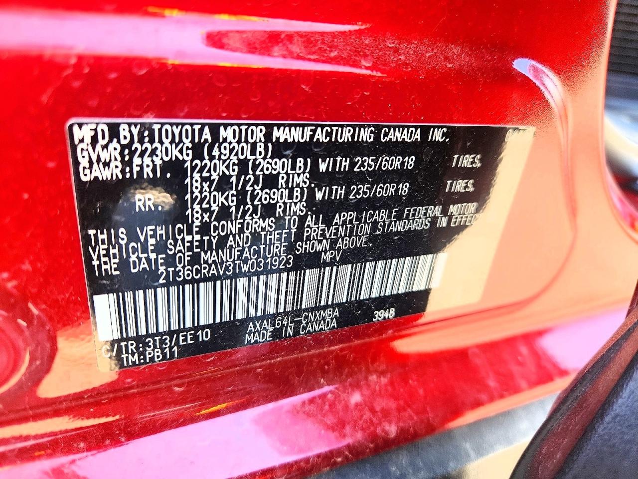 2026 Toyota Rav4 Xle Premium Красный vin: 2T36CRAV3TW031923