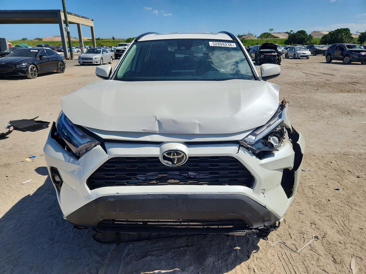 2022 Toyota Rav4 Xle Premium White vin: 2T3A1RFV0NW303498