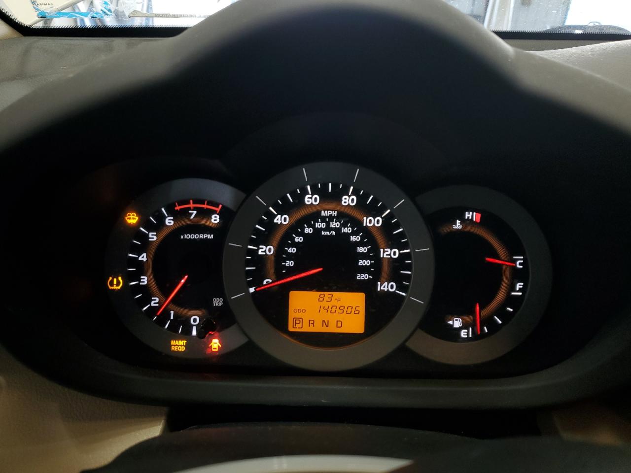 2009 Toyota Rav4 Limited Белый vin: 2T3BF31V29W023615 Damage: Warning Light - Engine, On, Unacceptable