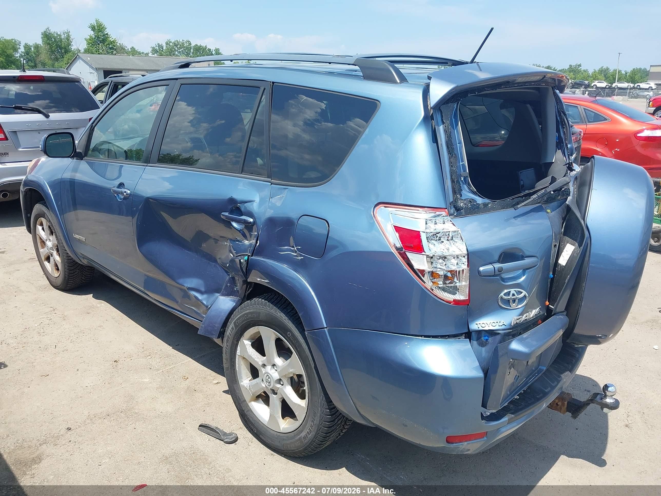2009 Toyota Rav4 Limited Blue vin: 2T3BF31V59W020028