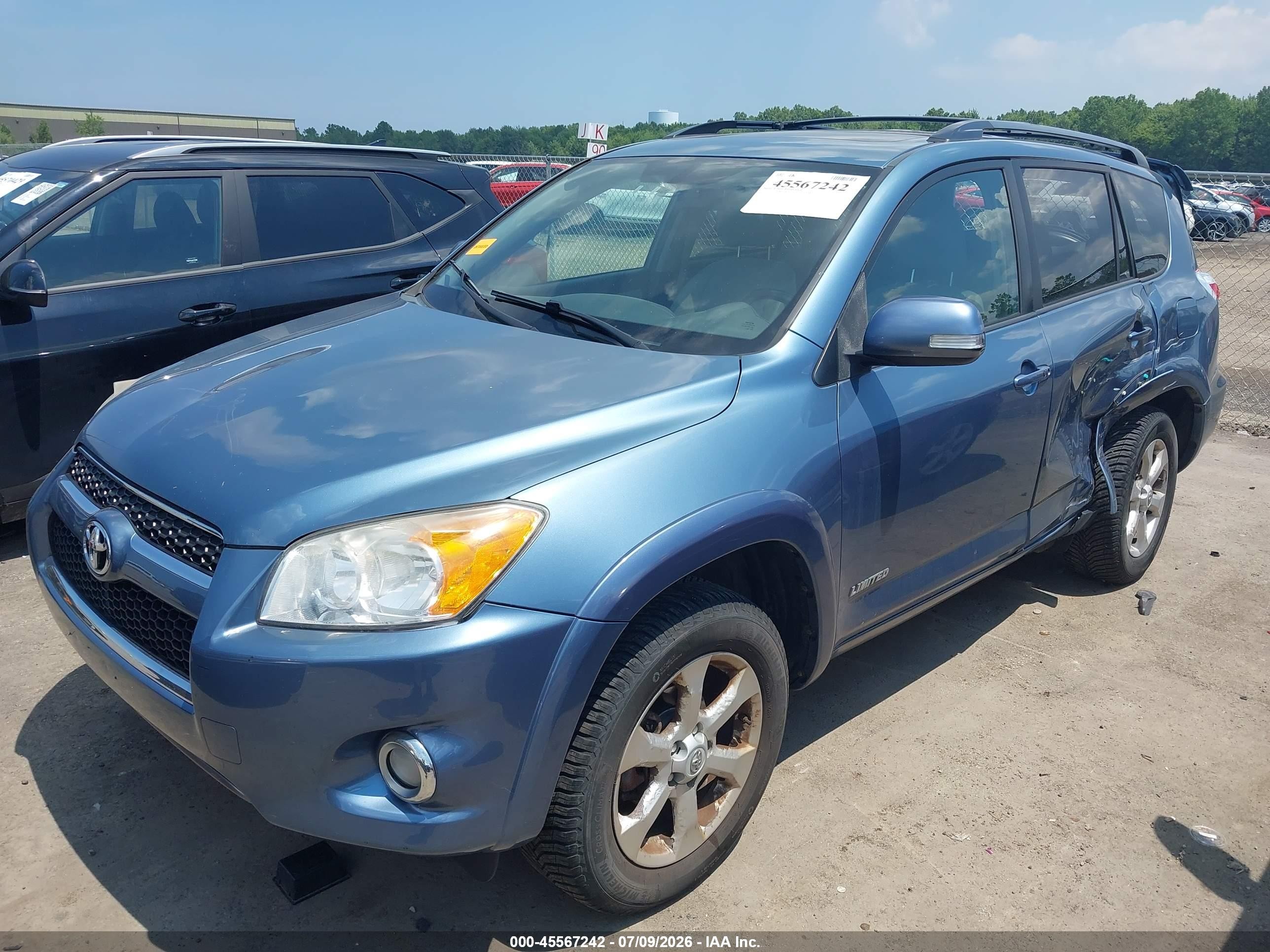 2009 Toyota Rav4 Limited Blue vin: 2T3BF31V59W020028