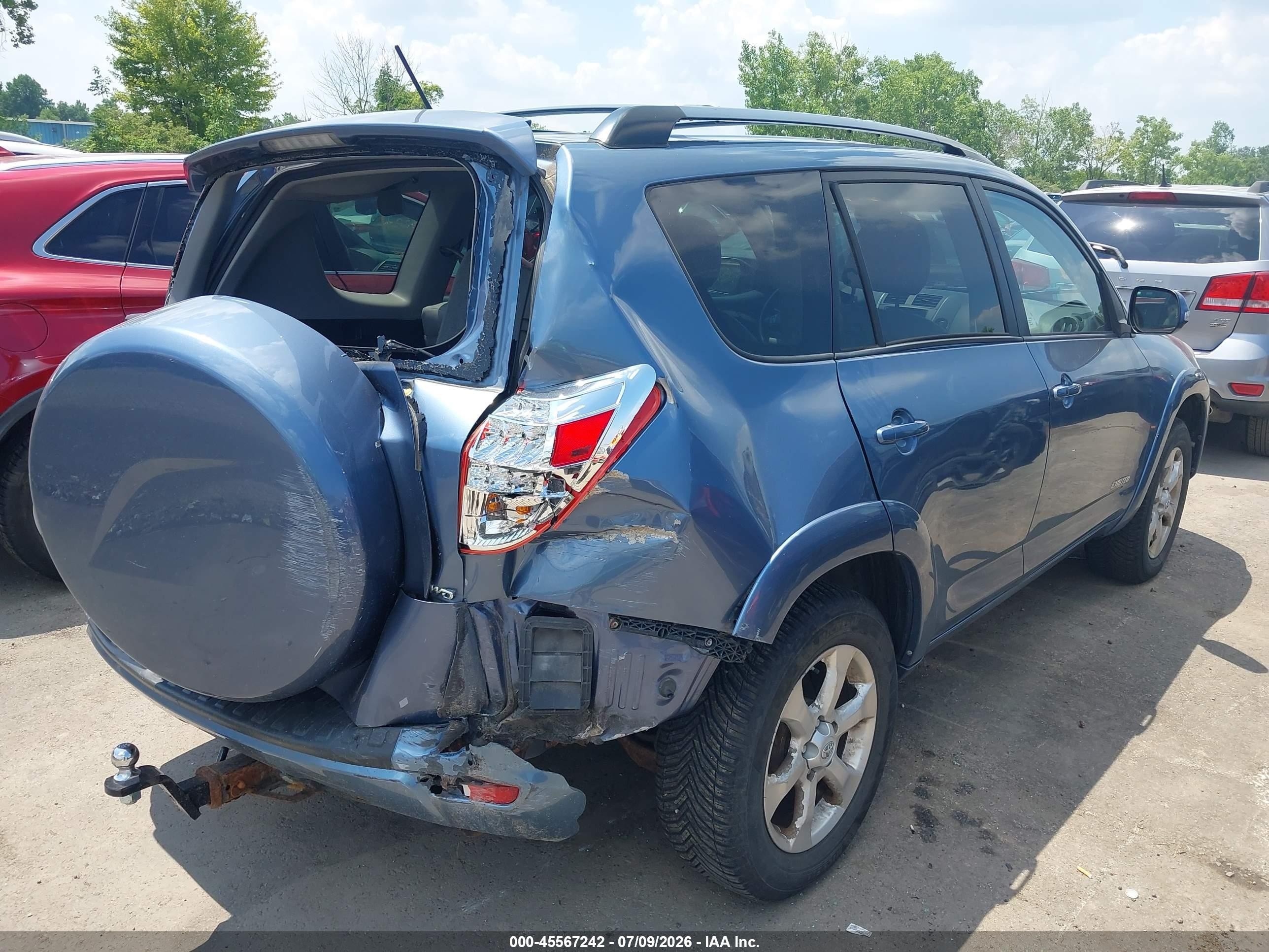 2009 Toyota Rav4 Limited Blue vin: 2T3BF31V59W020028