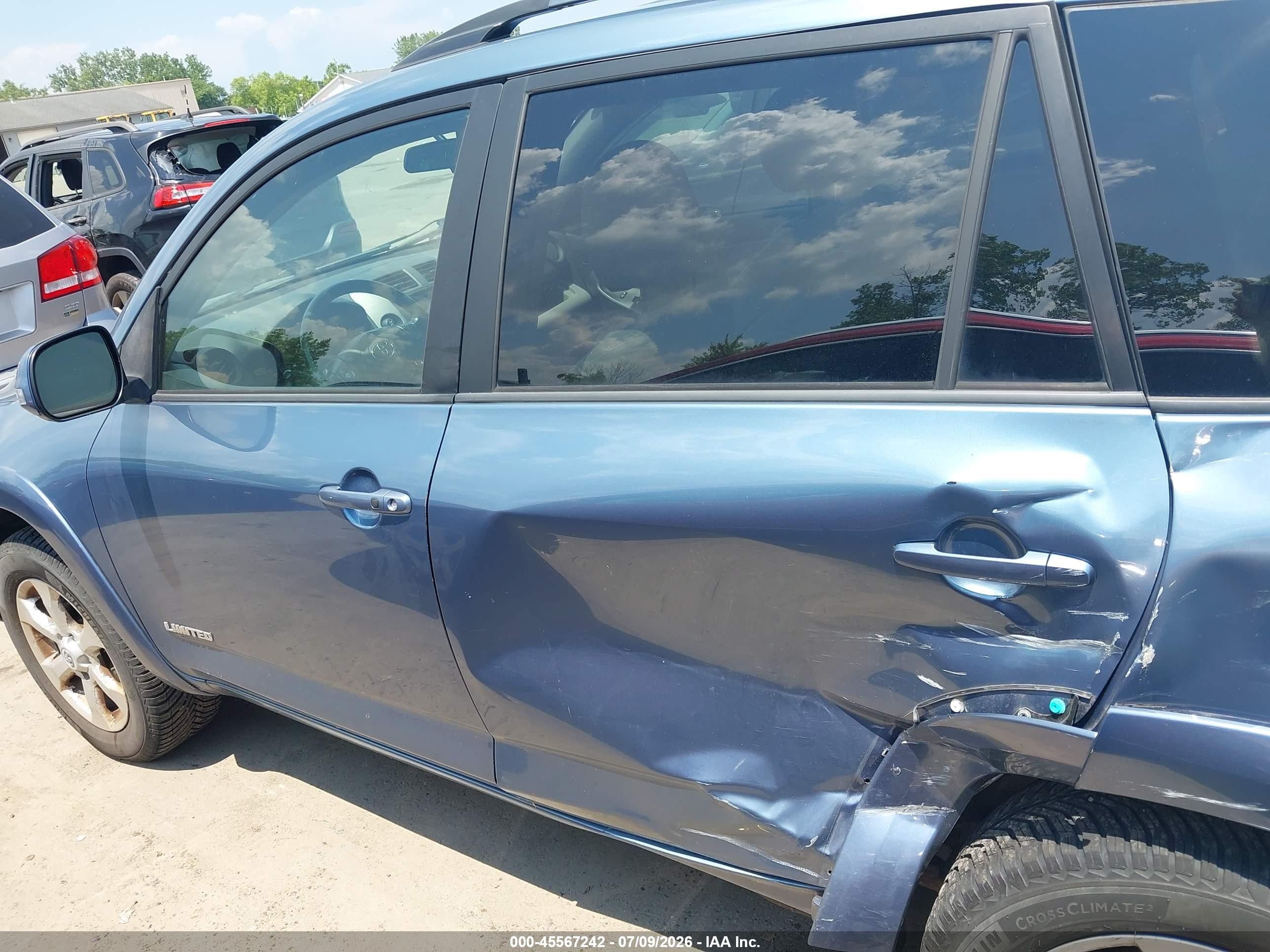 2009 Toyota Rav4 Limited Blue vin: 2T3BF31V59W020028