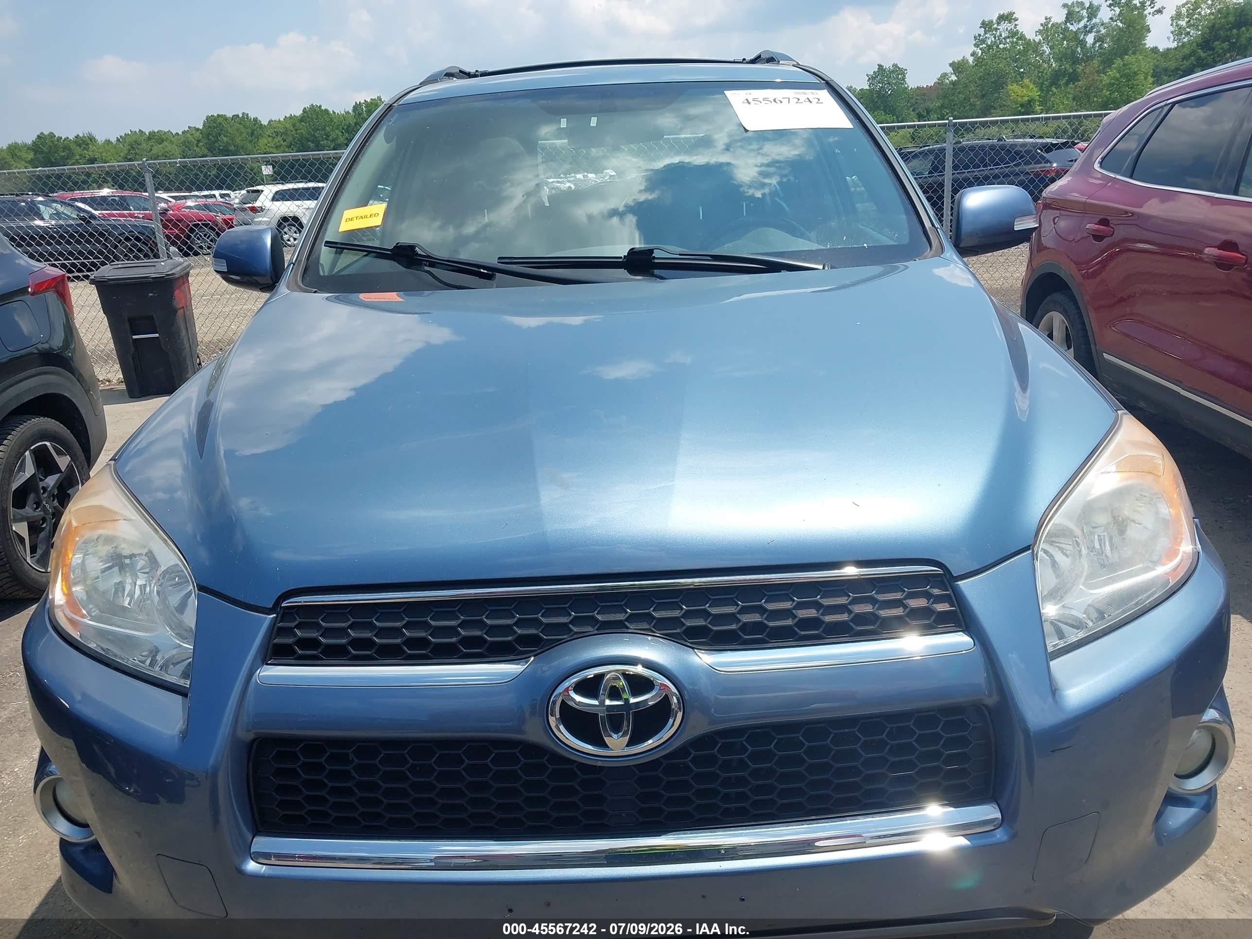 2009 Toyota Rav4 Limited Blue vin: 2T3BF31V59W020028