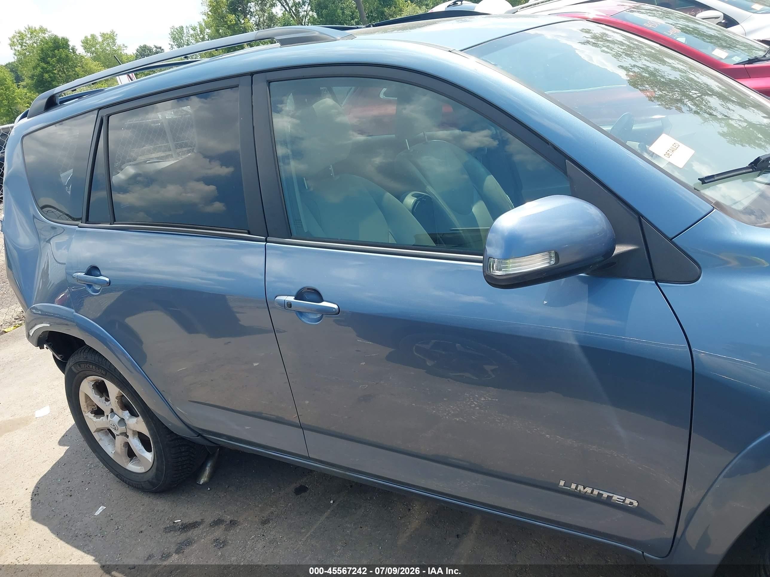 2009 Toyota Rav4 Limited Blue vin: 2T3BF31V59W020028