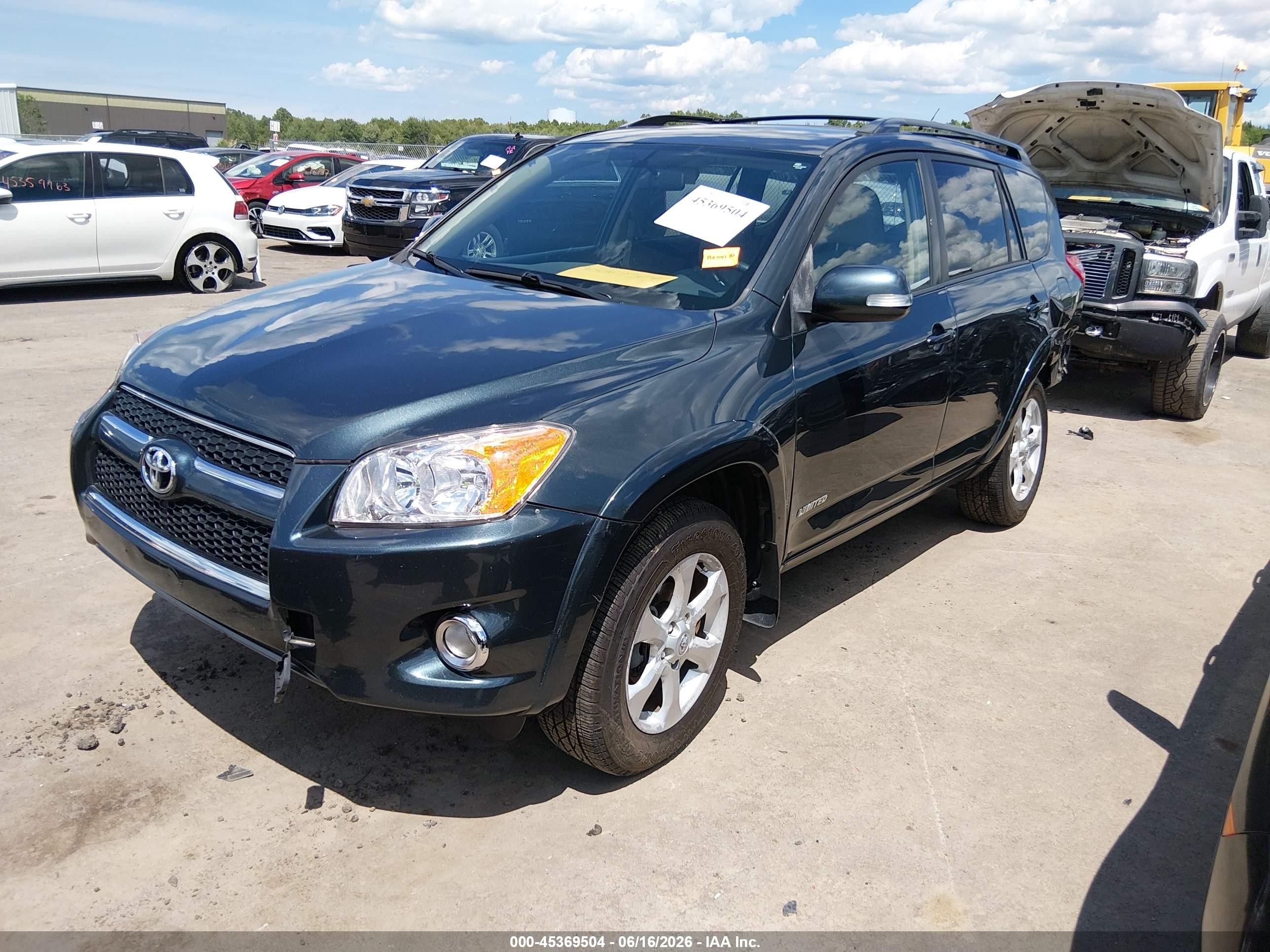 2009 Toyota Rav4 Limited Blue vin: 2T3BF31VX9W001314