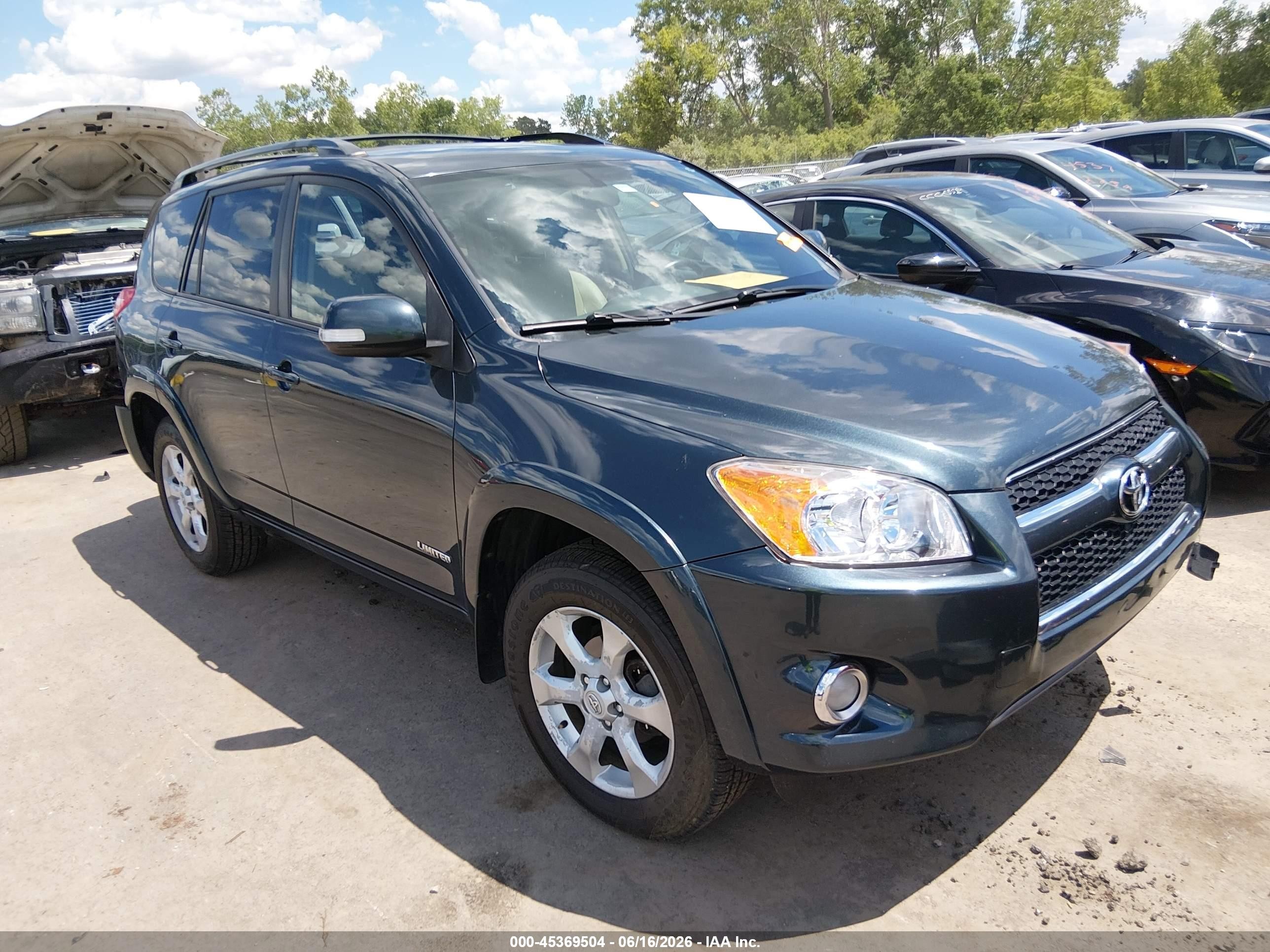 2009 Toyota Rav4 Limited Blue vin: 2T3BF31VX9W001314