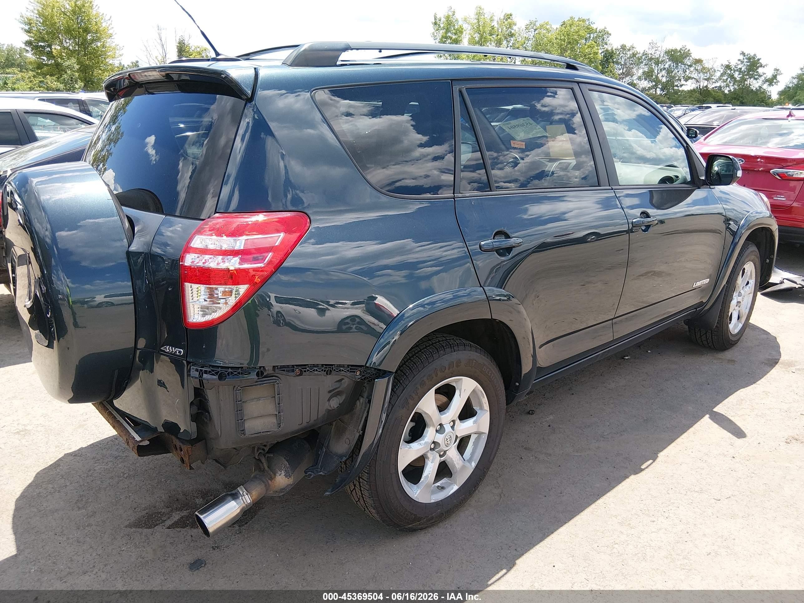 2009 Toyota Rav4 Limited Blue vin: 2T3BF31VX9W001314