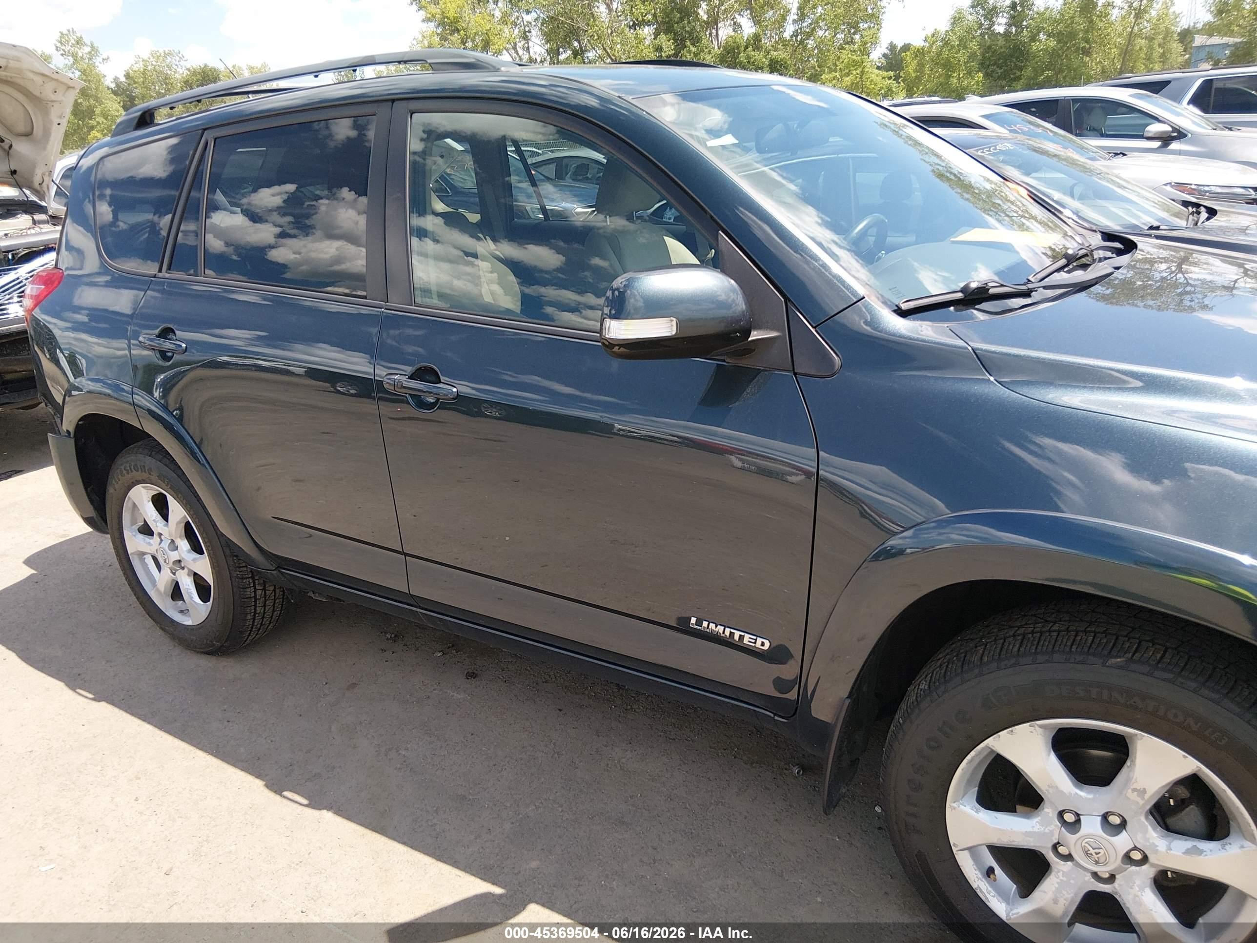 2009 Toyota Rav4 Limited Blue vin: 2T3BF31VX9W001314