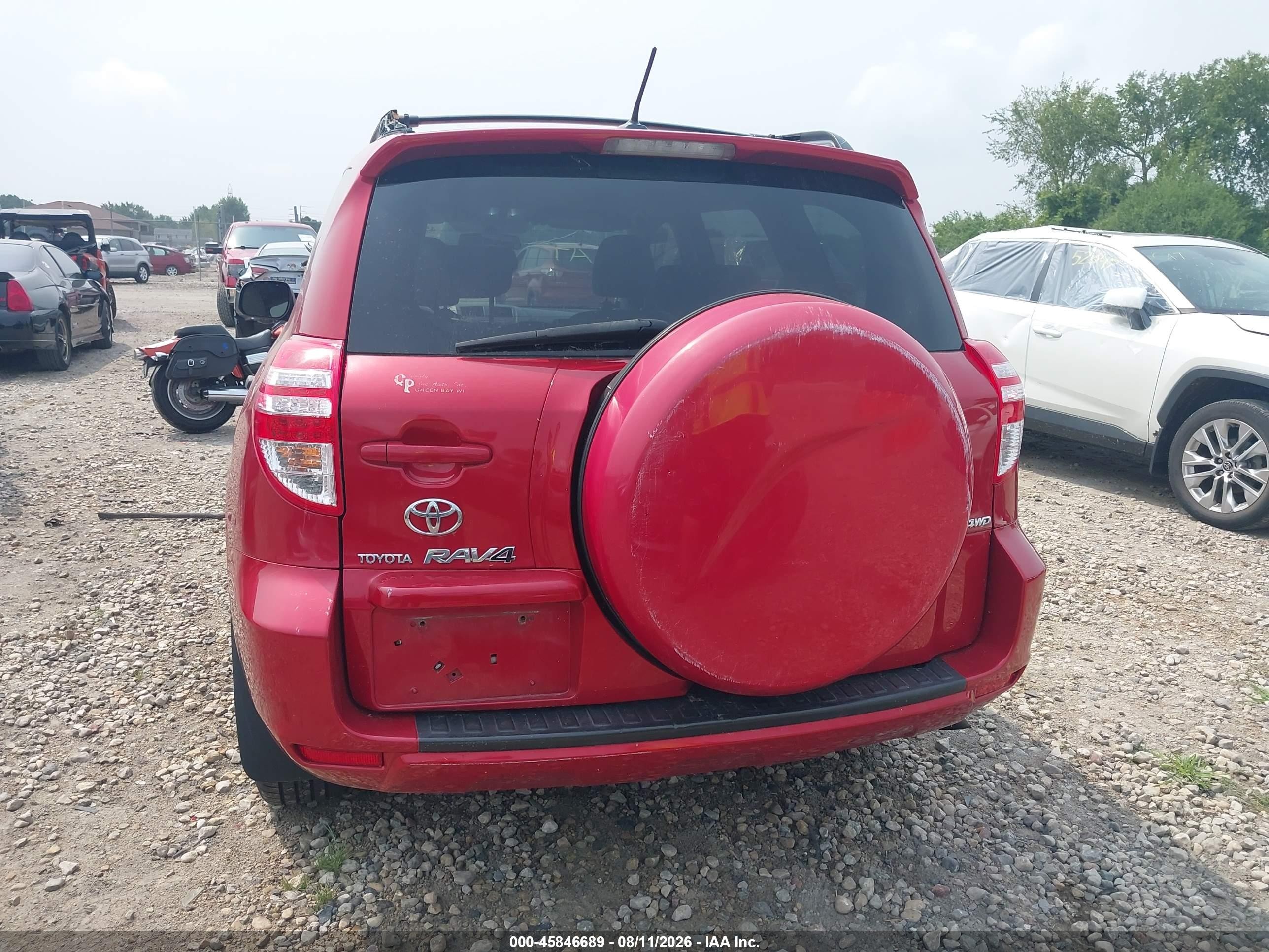 2010 Toyota Rav4   Red vin: 2T3BF4DV0AW027135