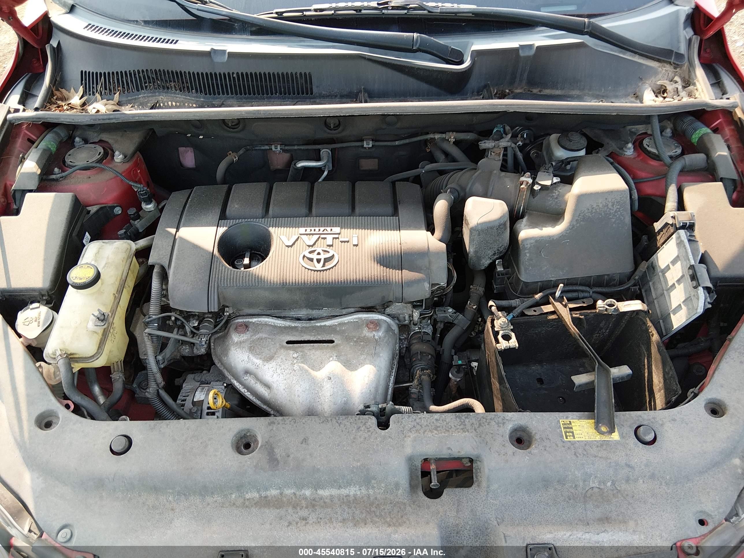 2010 Toyota Rav4   Red vin: 2T3BF4DV0AW061429