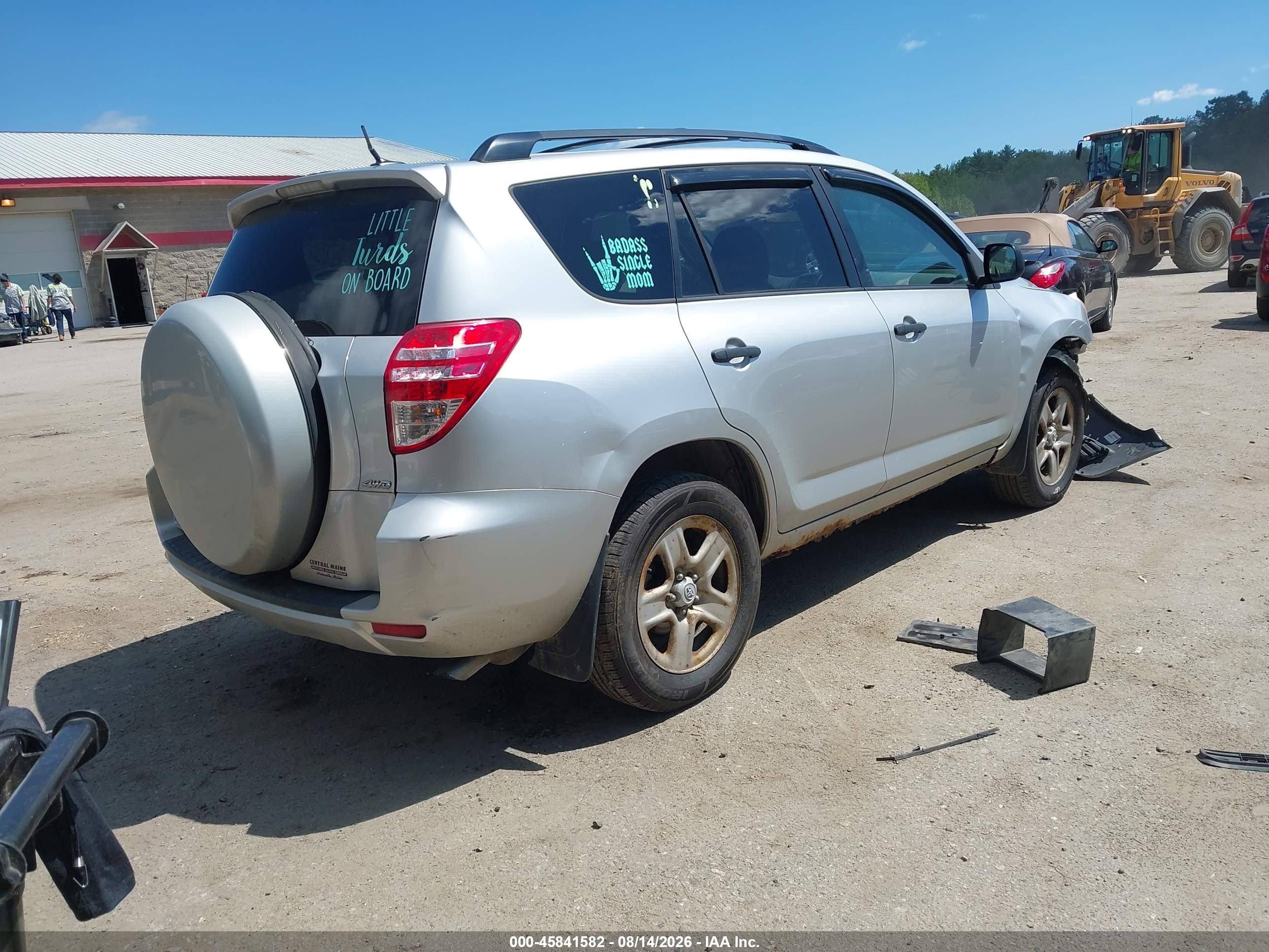 2010 Toyota Rav4   Silver vin: 2T3BF4DV0AW064816