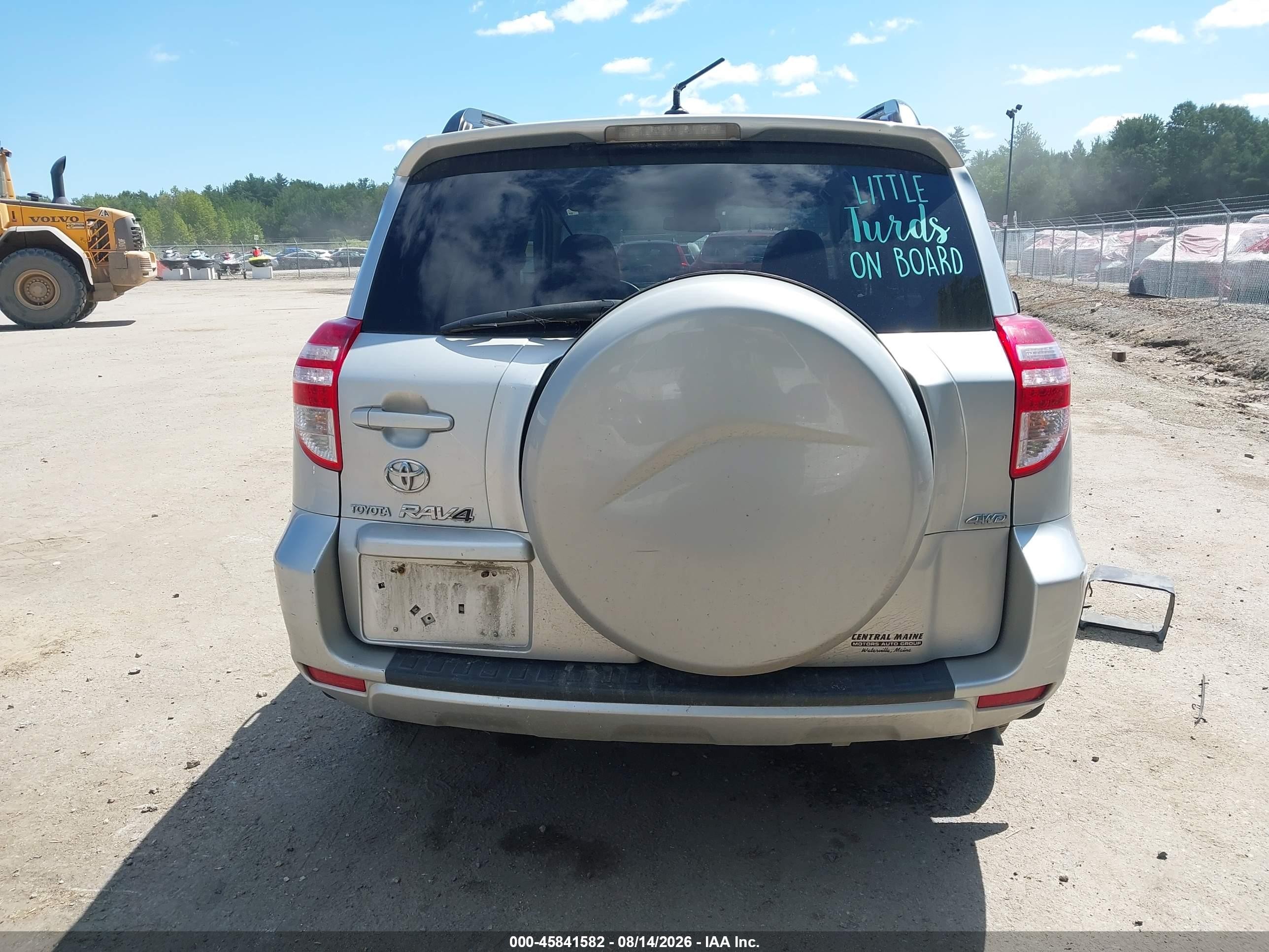 2010 Toyota Rav4   Silver vin: 2T3BF4DV0AW064816