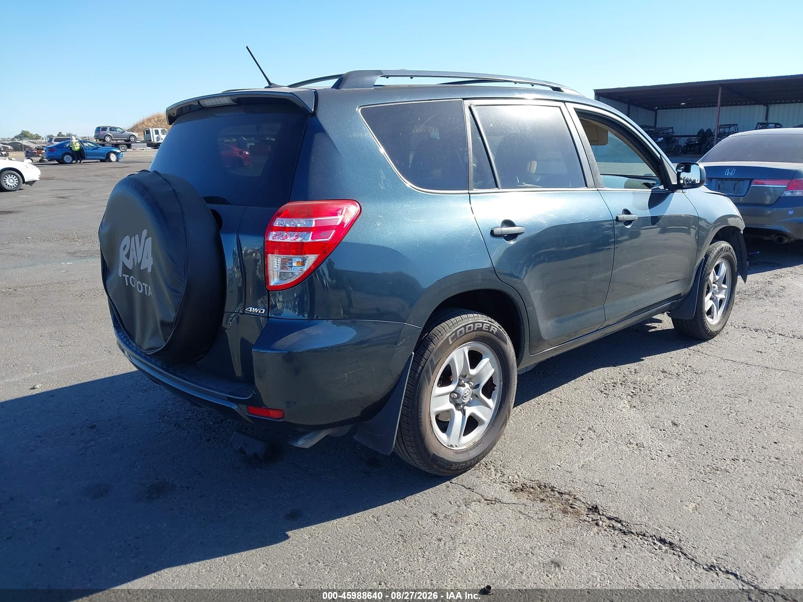 2010 Toyota Rav4   Blue vin: 2T3BF4DV0AW066372