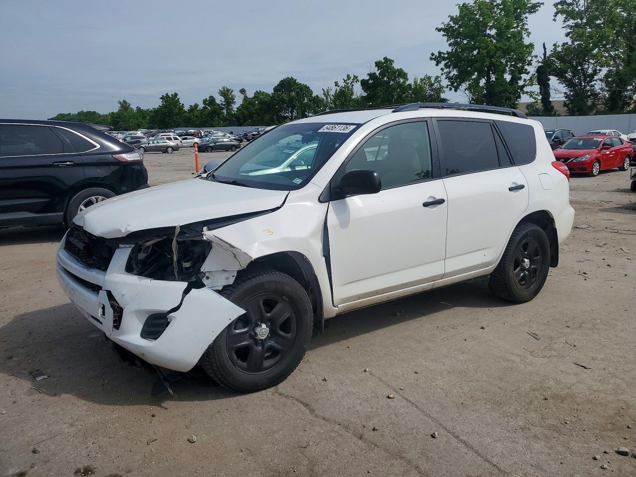 2011 Toyota Rav4 Base White vin: 2T3BF4DV0BW128662