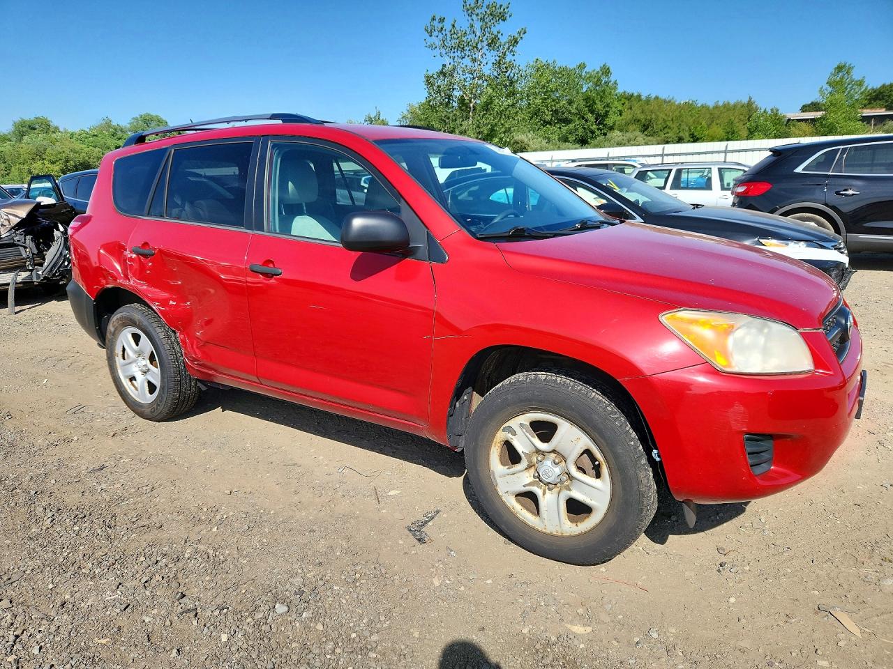 2011 Toyota Rav4 Base Red vin: 2T3BF4DV0BW145042