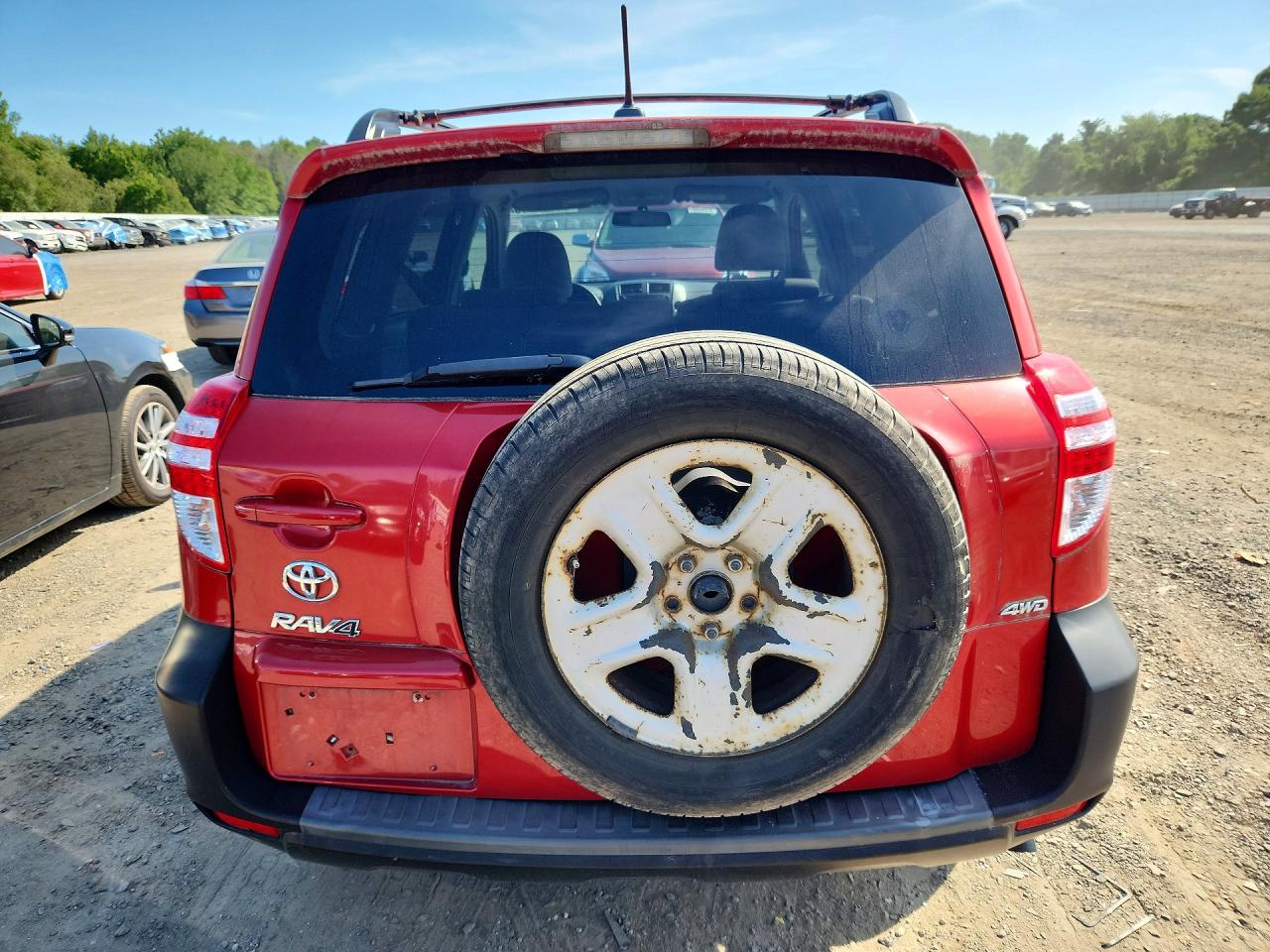 2011 Toyota Rav4 Base Red vin: 2T3BF4DV0BW145042