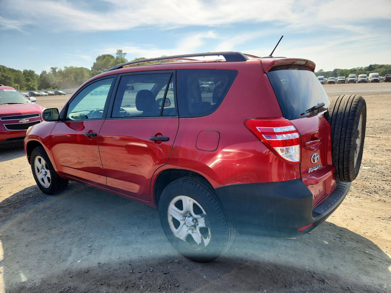 2011 Toyota Rav4 Base Red vin: 2T3BF4DV0BW145042