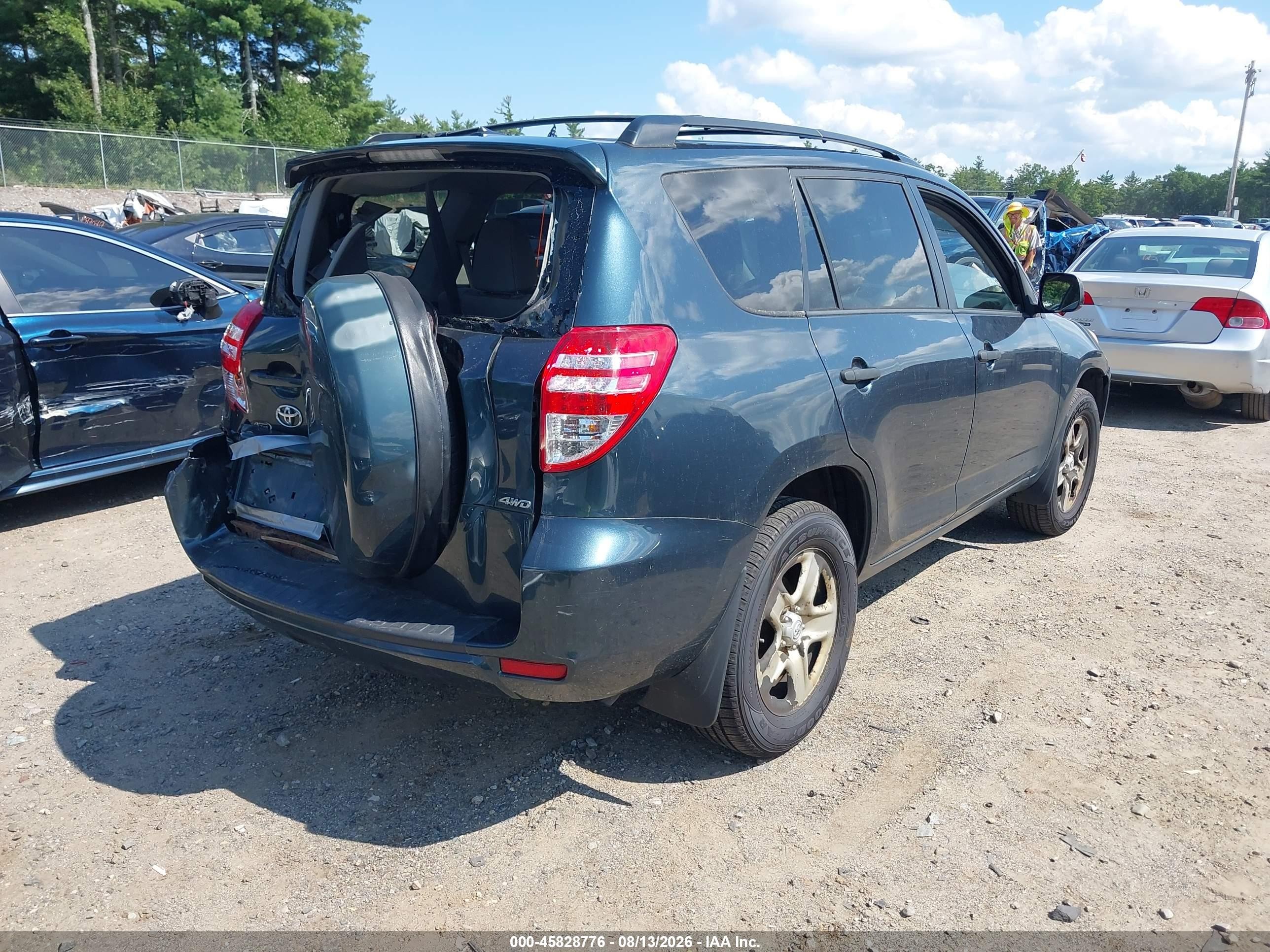 2011 Toyota Rav4   Синий vin: 2T3BF4DV0BW159586