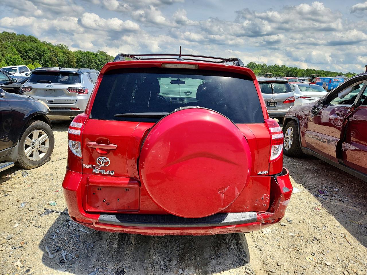 2012 Toyota Rav4 Base Red vin: 2T3BF4DV0CW230187