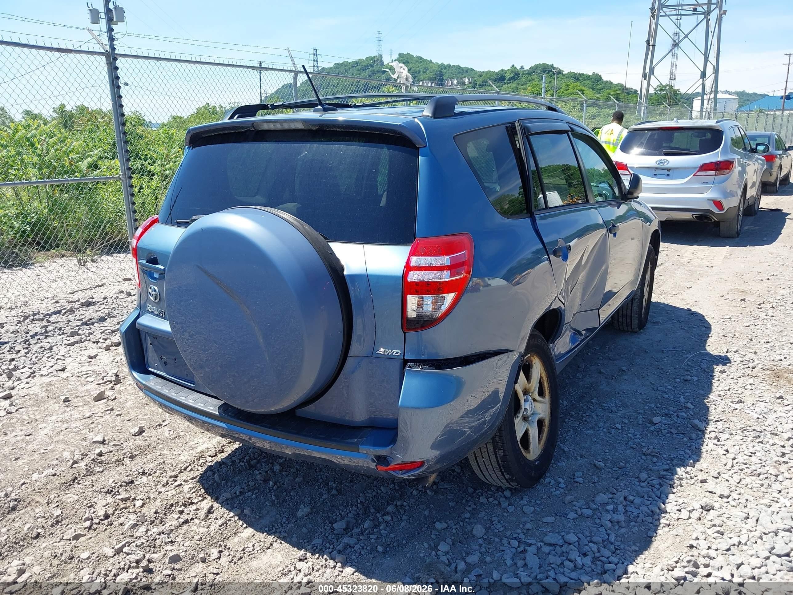2012 Toyota Rav4   Light Blue vin: 2T3BF4DV0CW256918