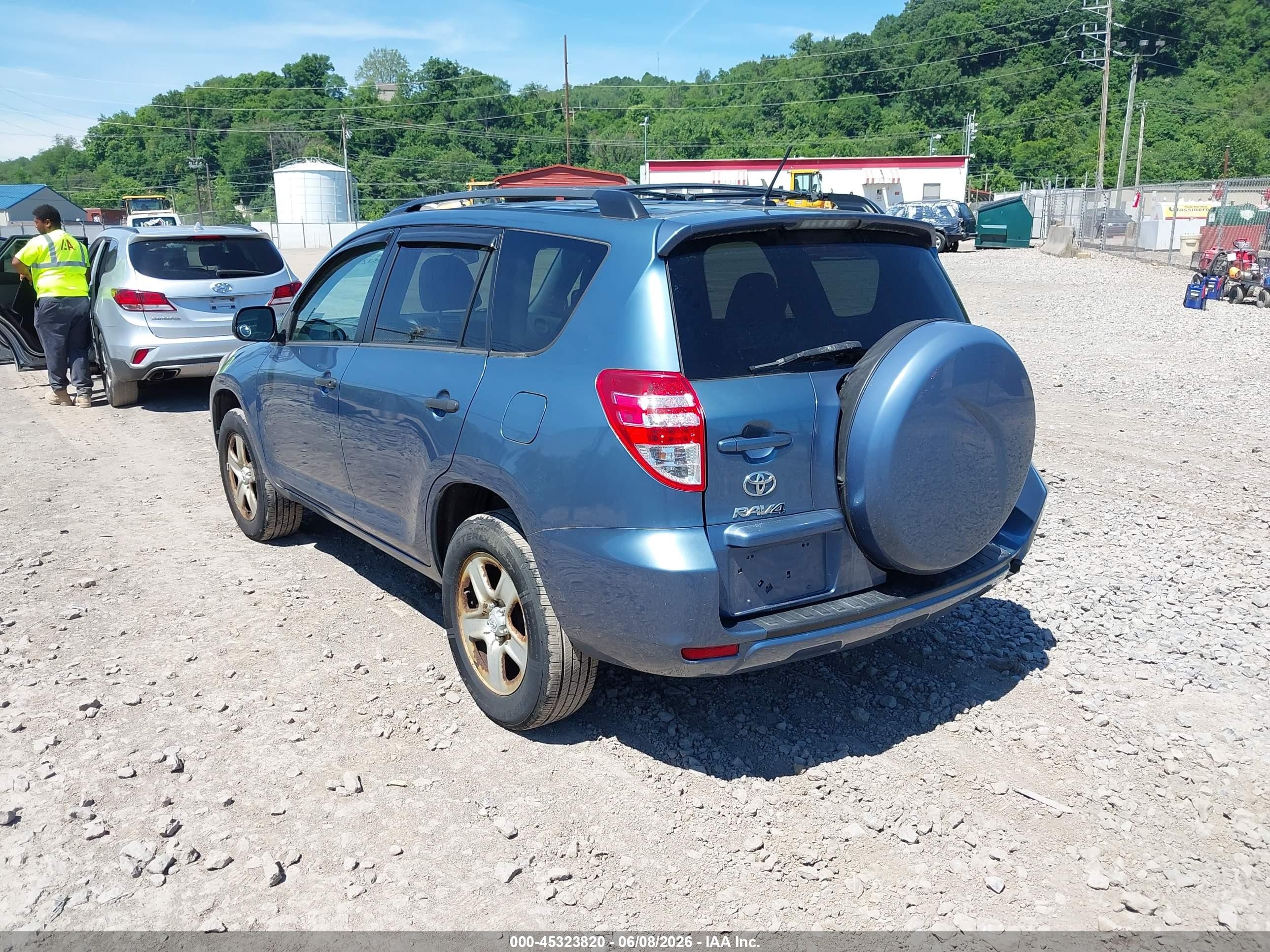 2012 Toyota Rav4   Light Blue vin: 2T3BF4DV0CW256918