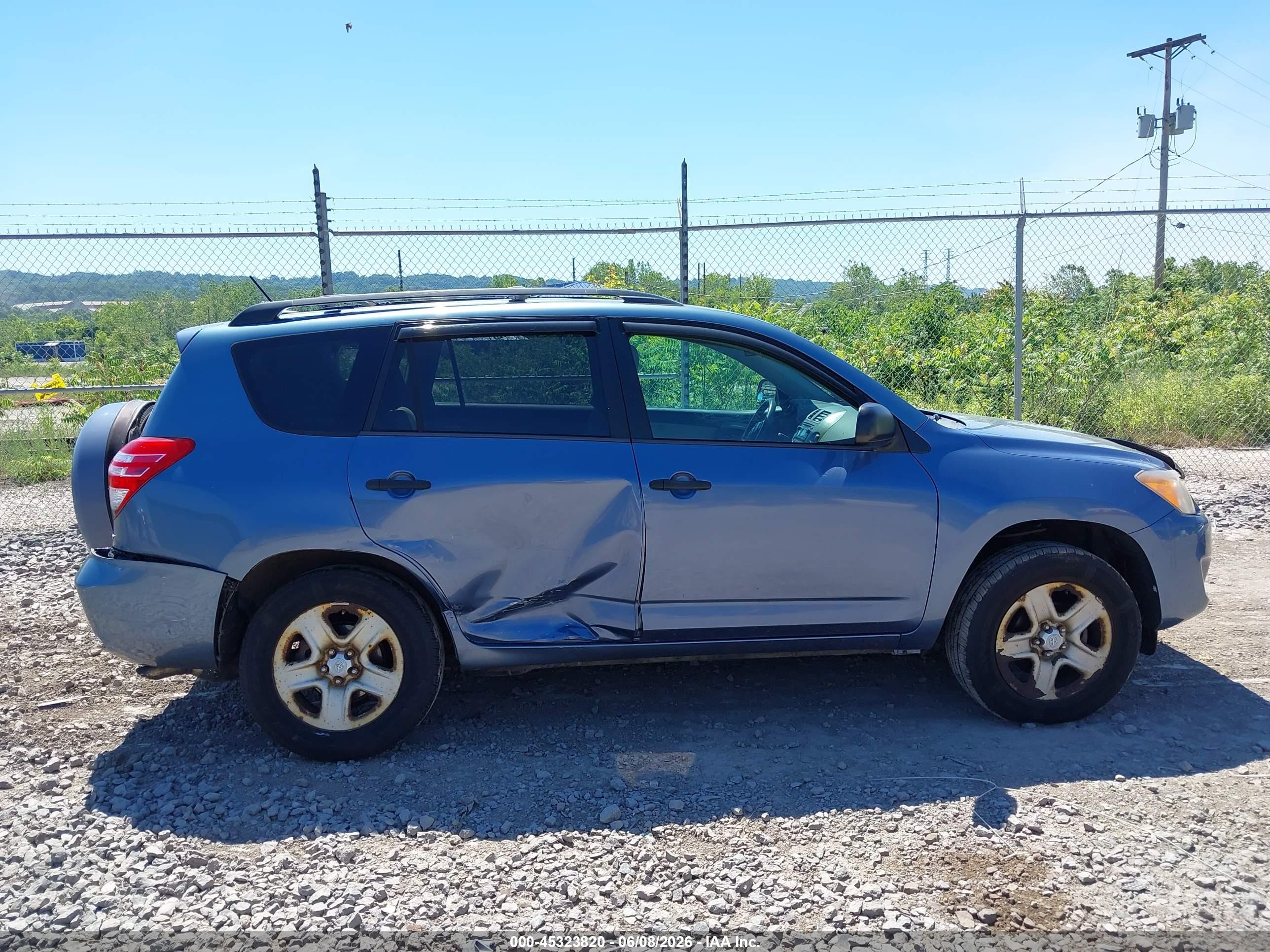 2012 Toyota Rav4   Light Blue vin: 2T3BF4DV0CW256918