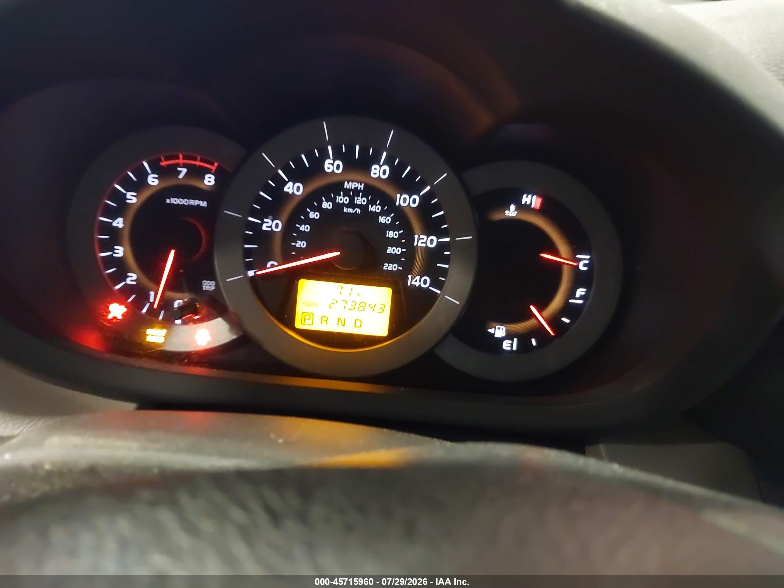 2010 Toyota Rav4   Red vin: 2T3BF4DV1AW063898