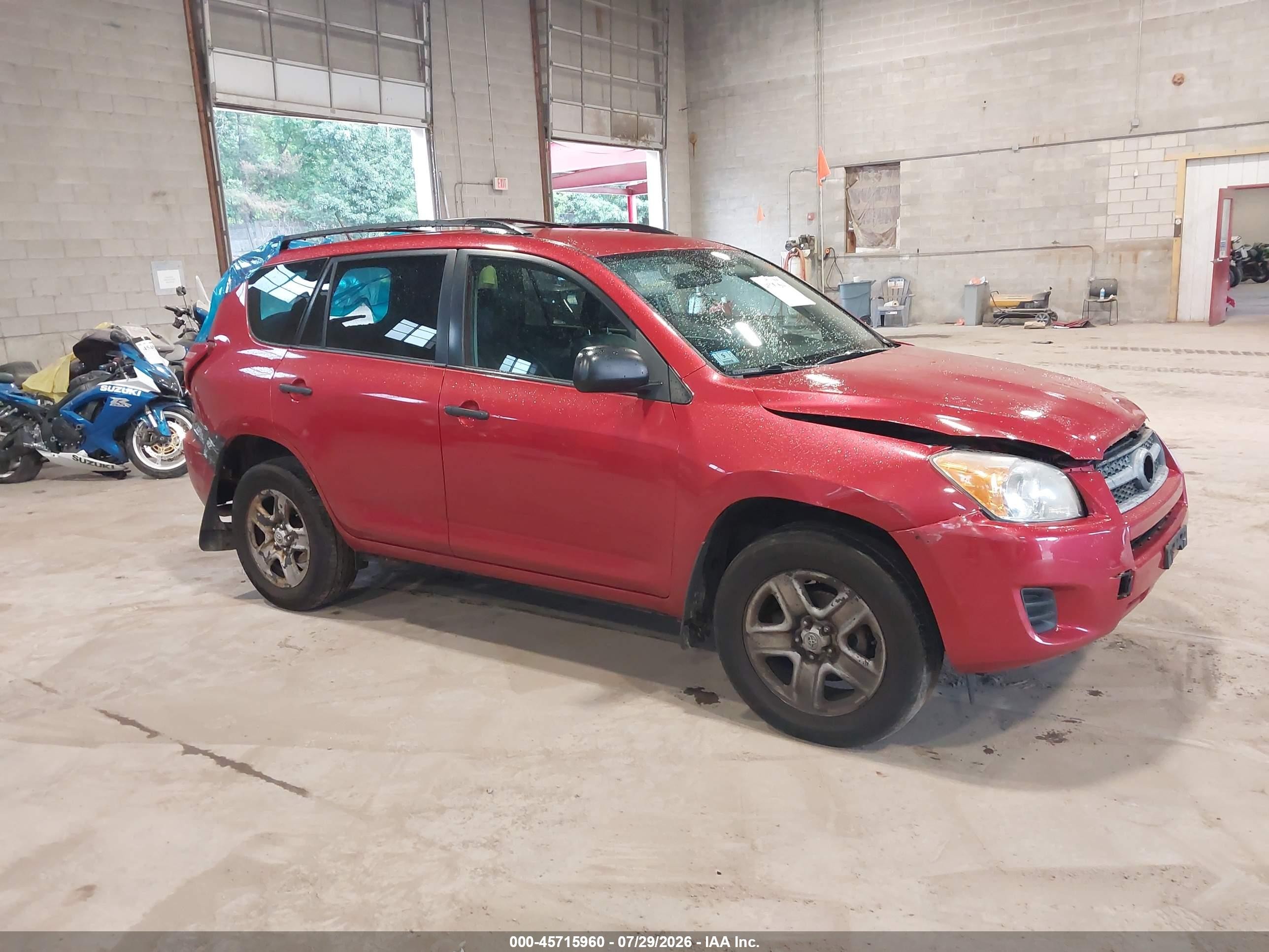2010 Toyota Rav4   Red vin: 2T3BF4DV1AW063898
