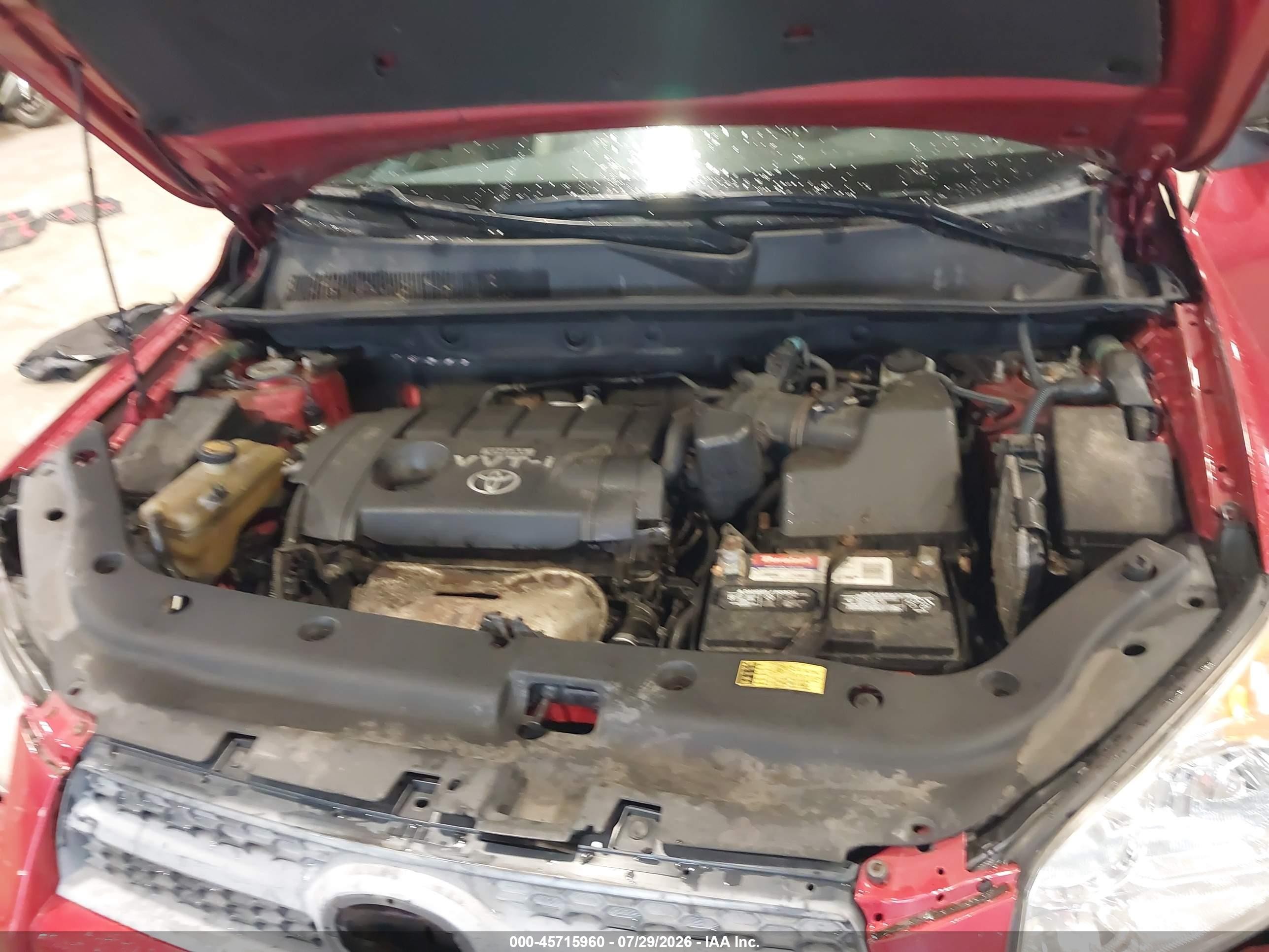 2010 Toyota Rav4   Red vin: 2T3BF4DV1AW063898