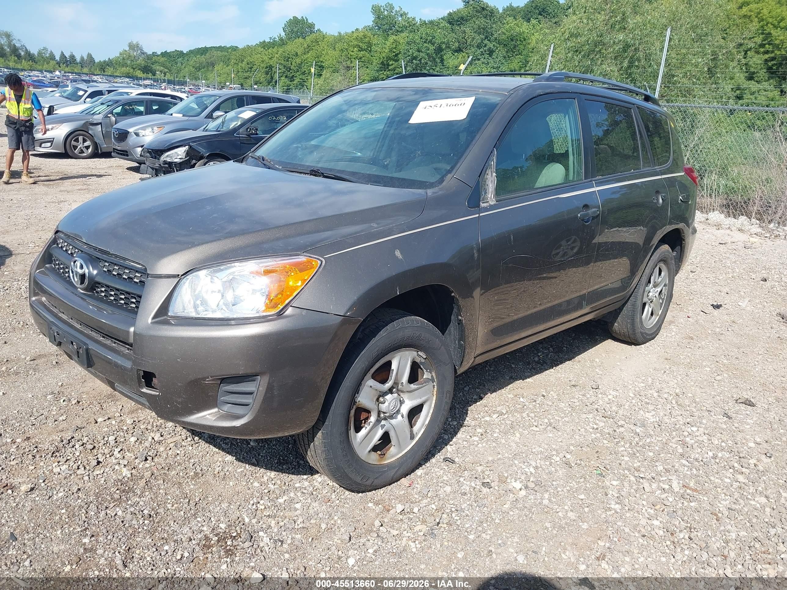 2011 Toyota Rav4   Серый vin: 2T3BF4DV1BW094666
