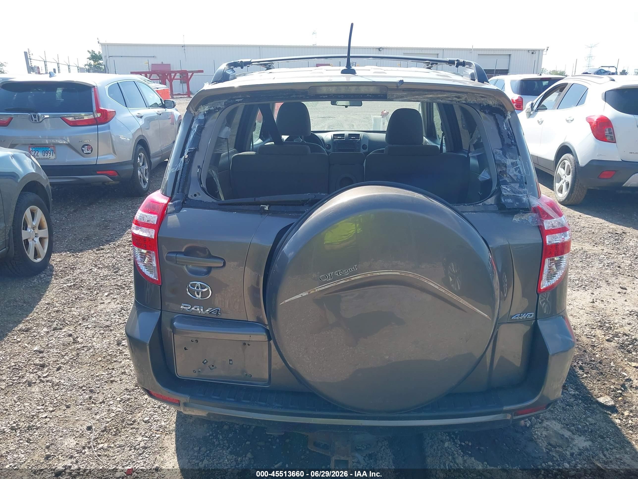 2011 Toyota Rav4   Серый vin: 2T3BF4DV1BW094666