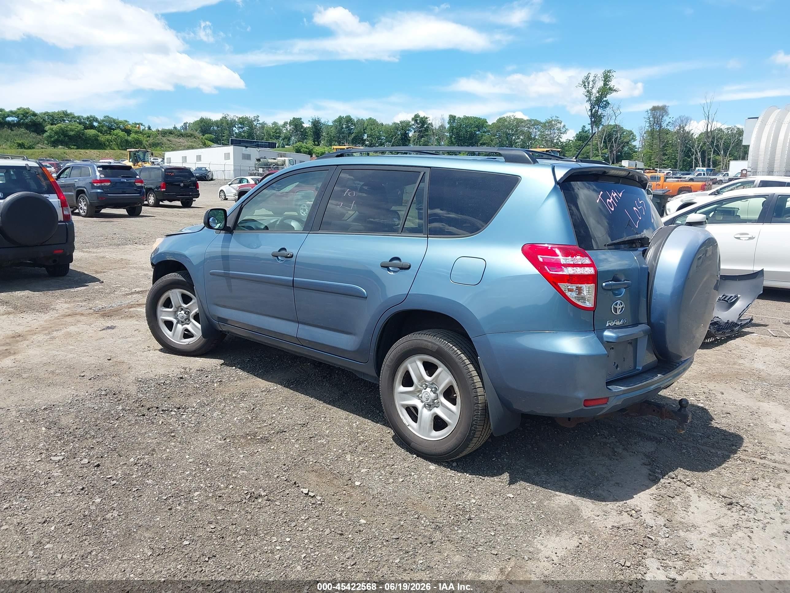 2011 Toyota Rav4   Light Blue vin: 2T3BF4DV1BW103267