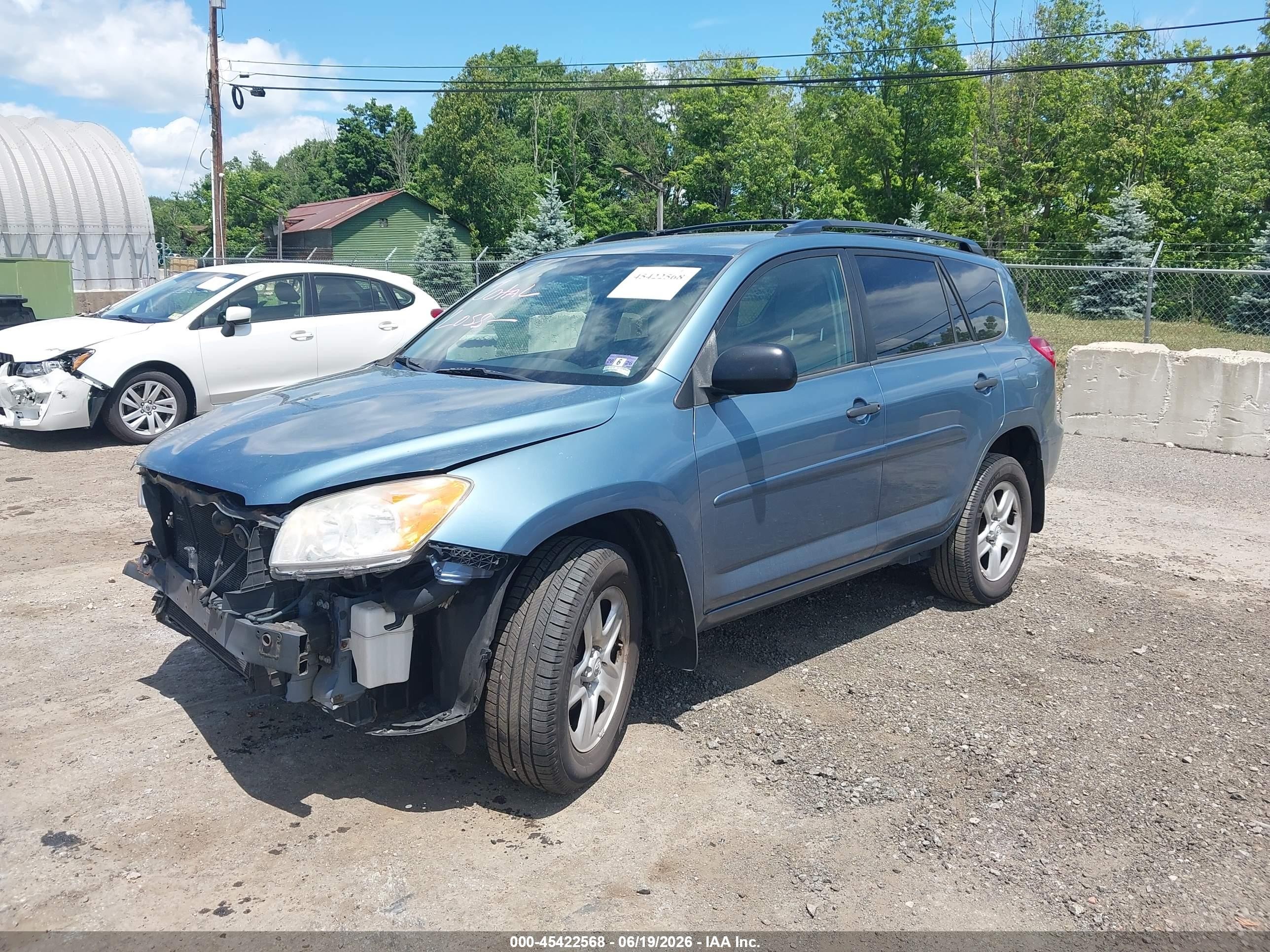 2011 Toyota Rav4   Light Blue vin: 2T3BF4DV1BW103267