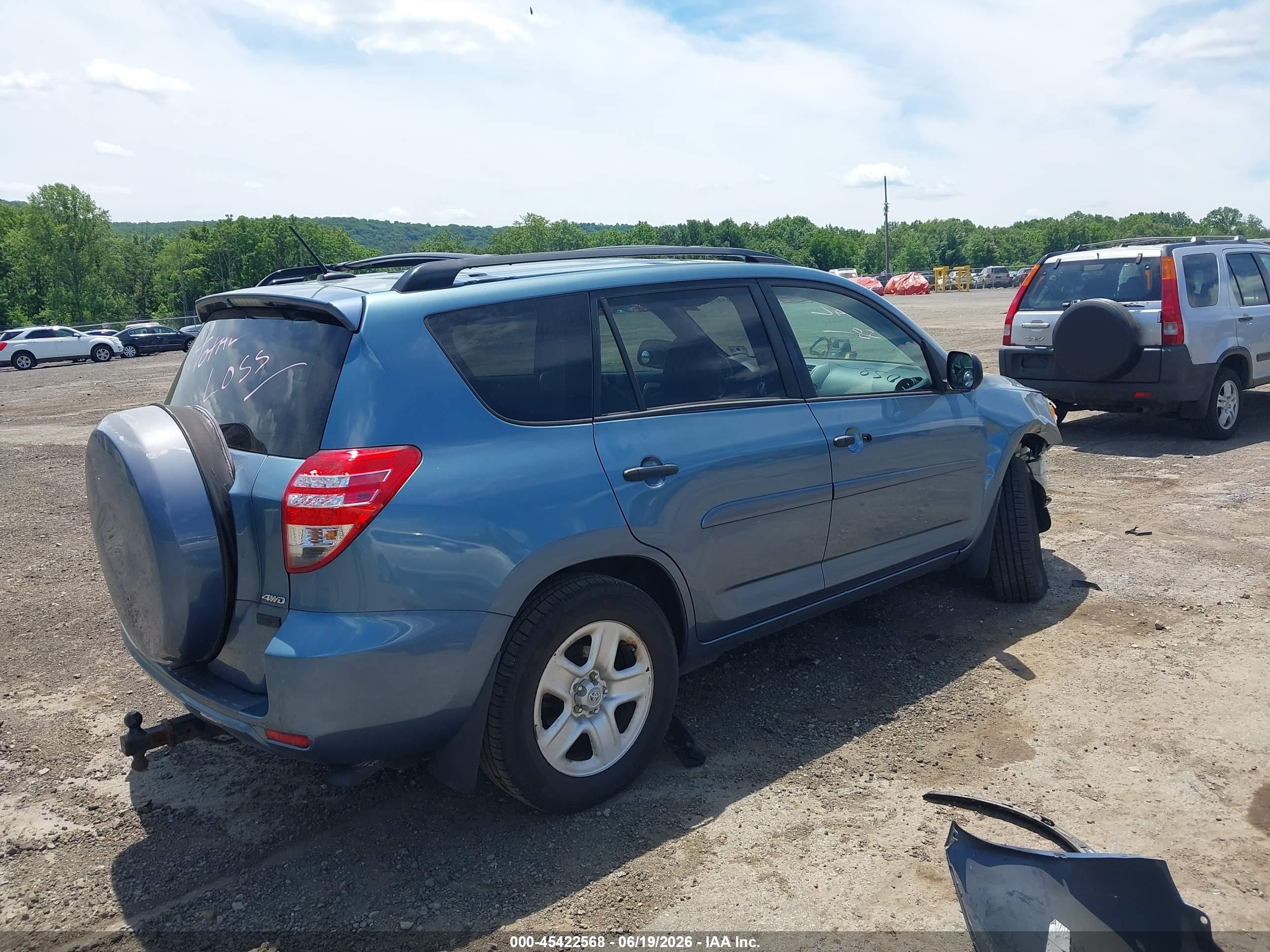 2011 Toyota Rav4   Light Blue vin: 2T3BF4DV1BW103267